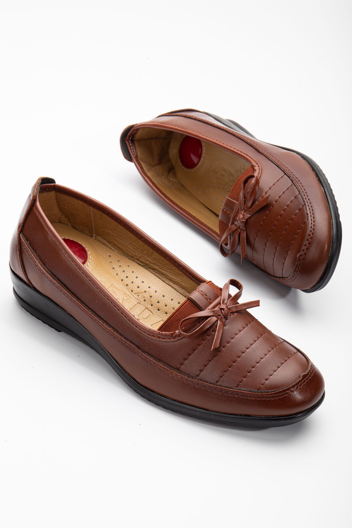 Waresta-Wrst08-1 Pantofi de damă ortopedici cu toc gel din piele naturală 2