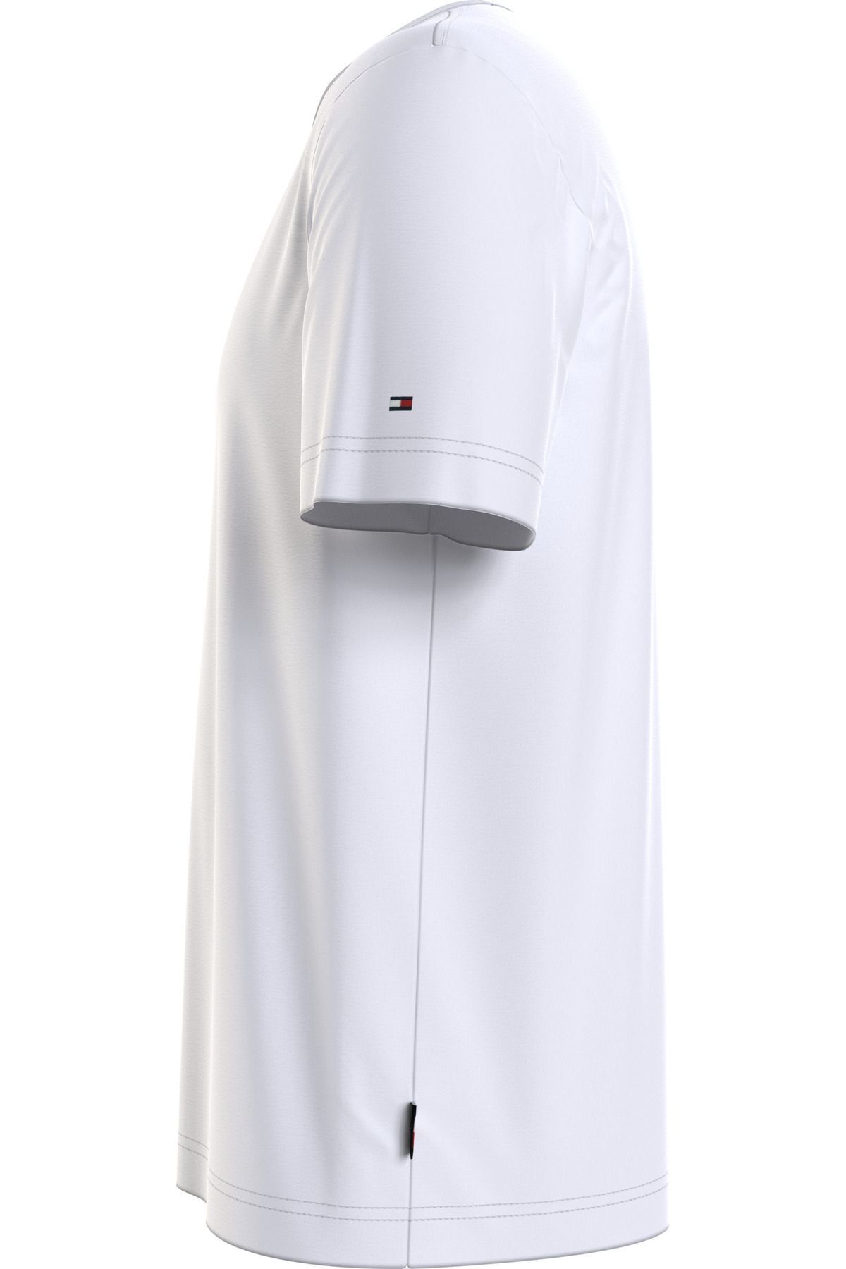 تی شرت سفید مردانه برچسب چاپ HD اورجینال Tommy Hilfiger