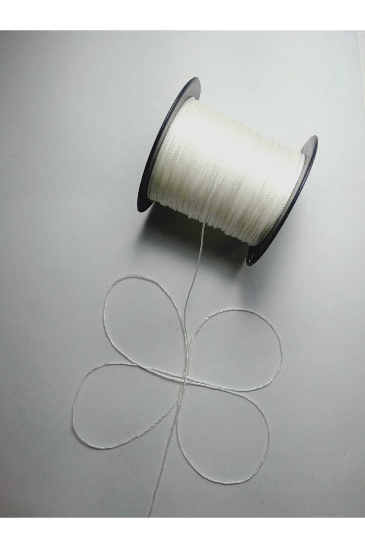 0.8 Mm 100 Metre Tesbih Ipi Kemik Beyaz Renk