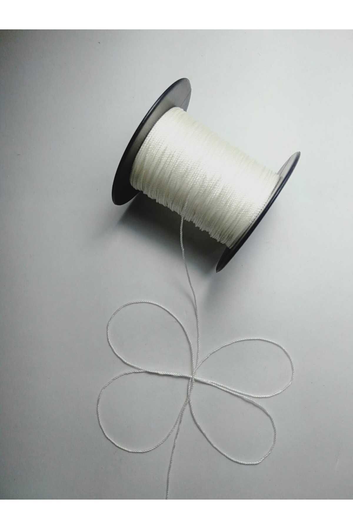 0.8 Mm 100 Metre Tesbih Ipi Kemik Beyaz Renk