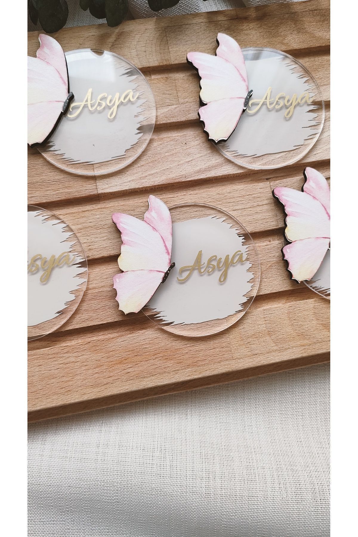 Kelebek Figürlü Bebek Magnet 10 Adet