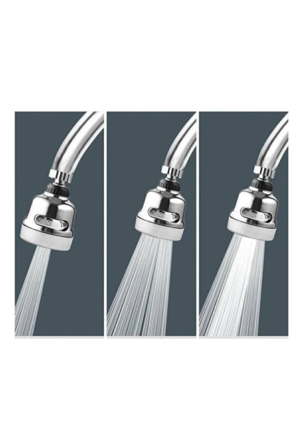 MFS-3 Function Water Saving Faucet Spout Water Saving Fountain Spout (Grey) 2