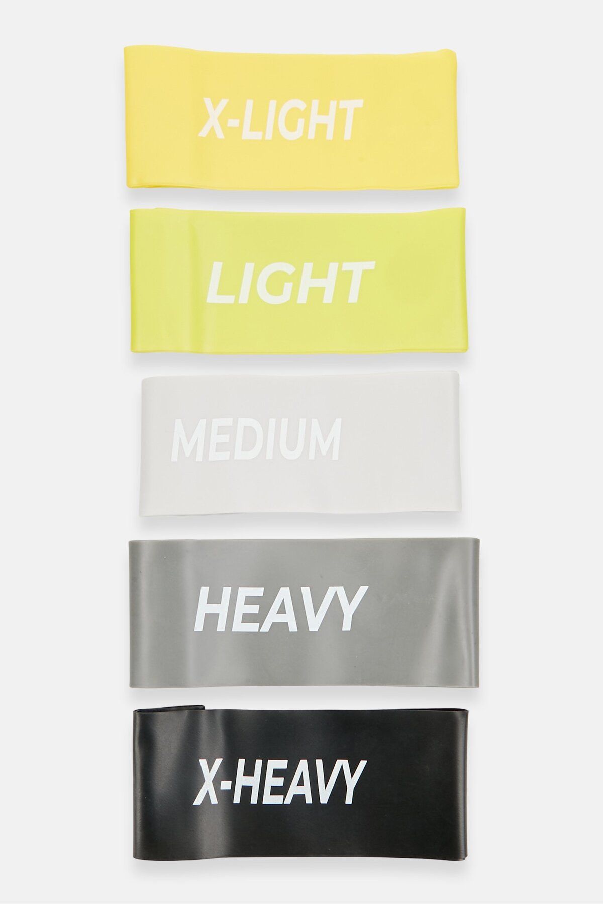 Motiv-5 Pc Non-Slip Power Resistance Loop Band, Black/Green 3