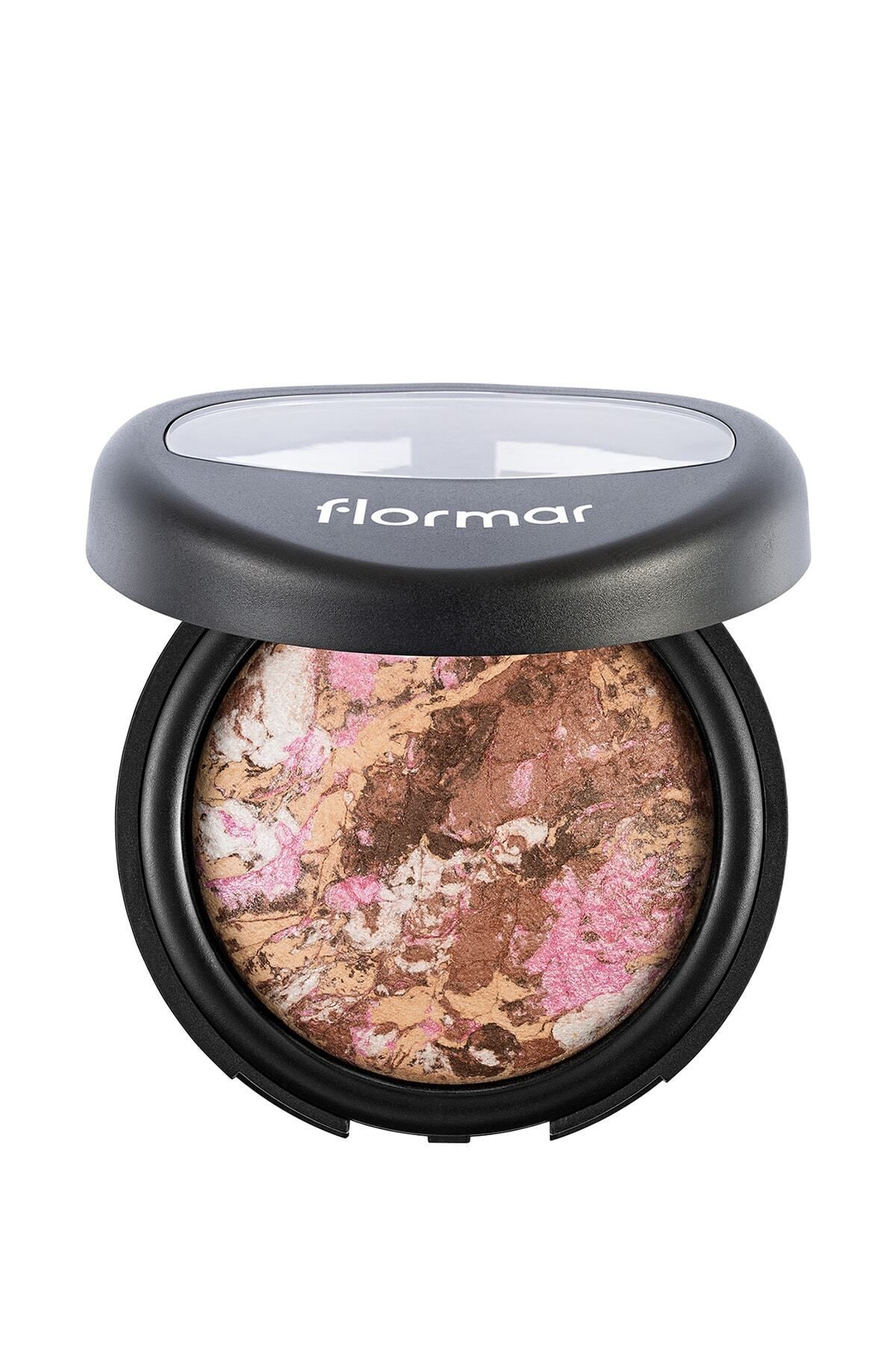 پودر - پودر پخته شده مرمر بژ طلا شماره: 22 Flormar