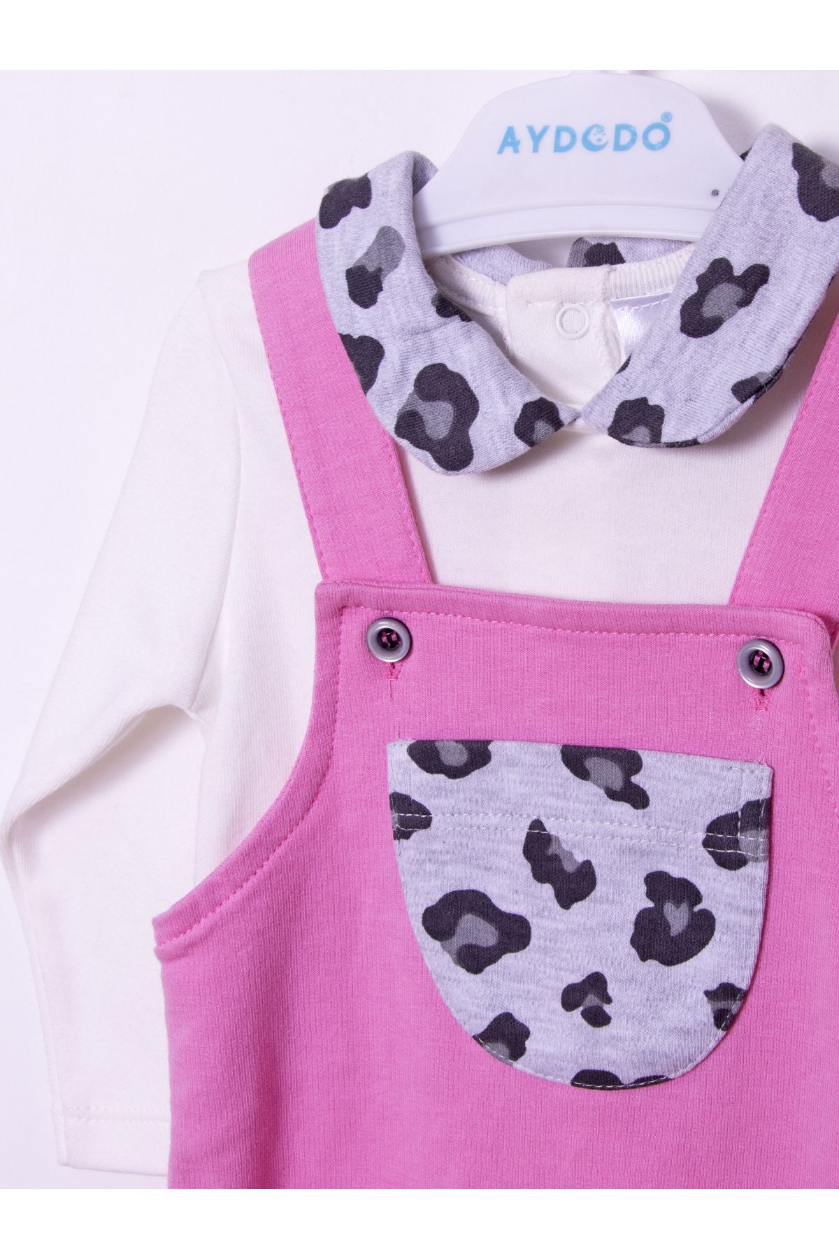 Aydodo Fuşya Jile Kız Bebek 2'li Takım 6-9/9-12/18-24/24-36 Ay fotoğrafı 2 (önizleme)