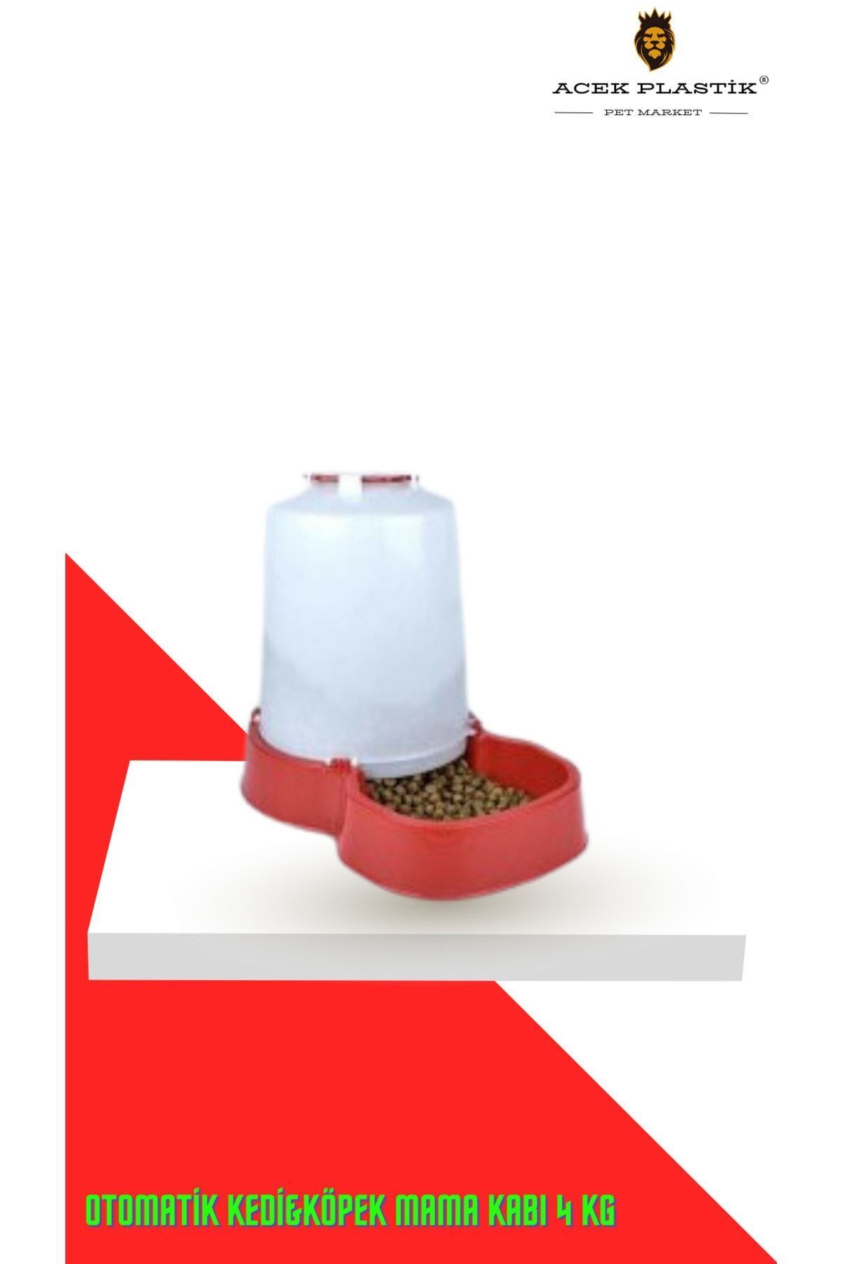 A.C.E.K PLASTİK-Automatic Cat & Dog Food Container 4 Kg 1