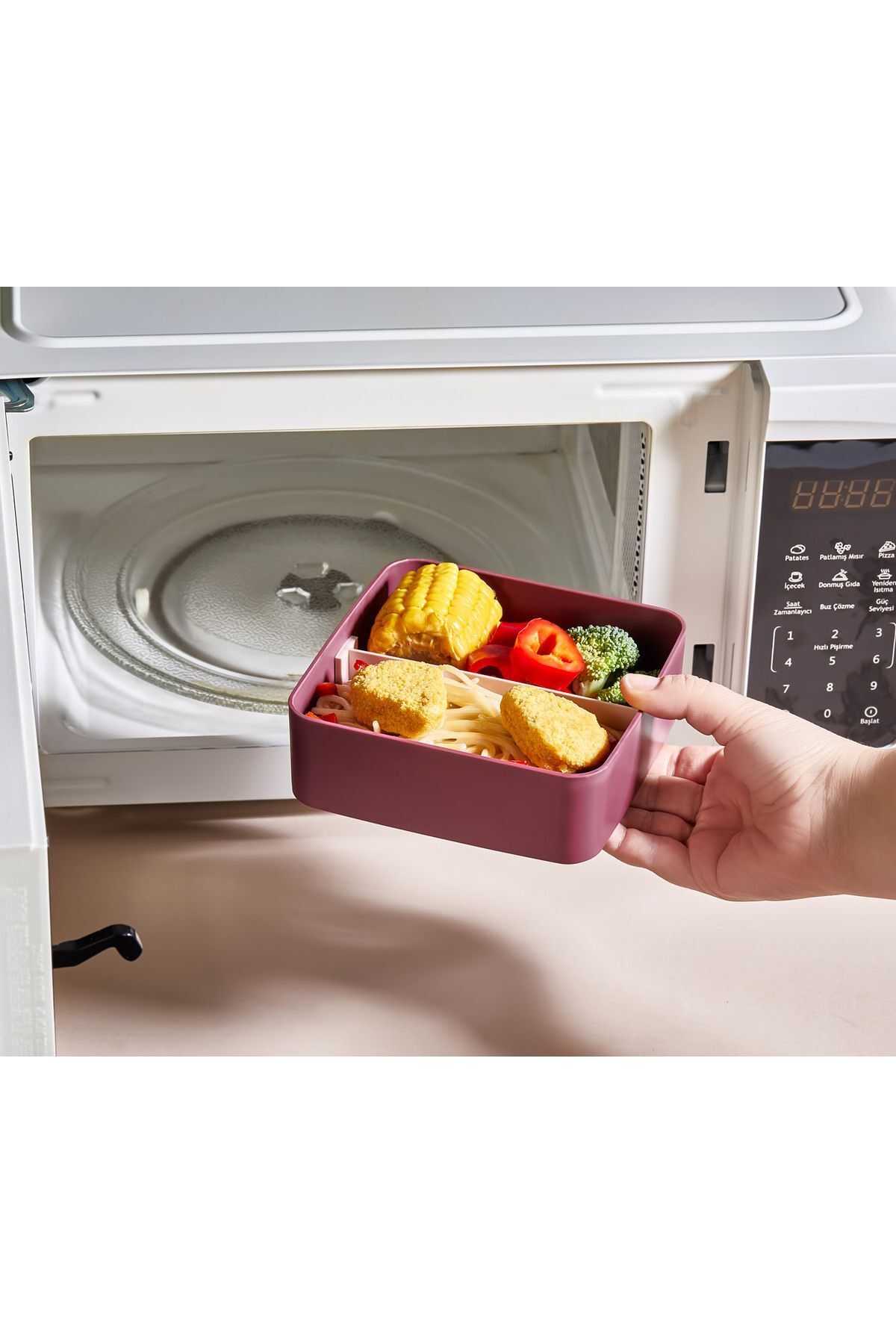 Kitchen Life-2 Layer Square Lunch Box - Food Container - Storage Set - Lunch Box 3