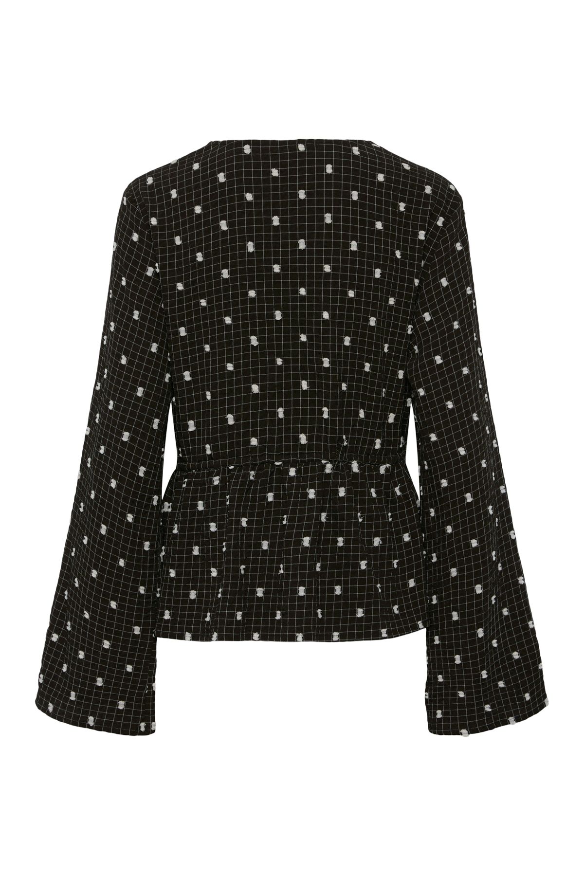 PIECES-Damen Bluse - Offener Ausschnitt, Wov Pl99/Ea1 2