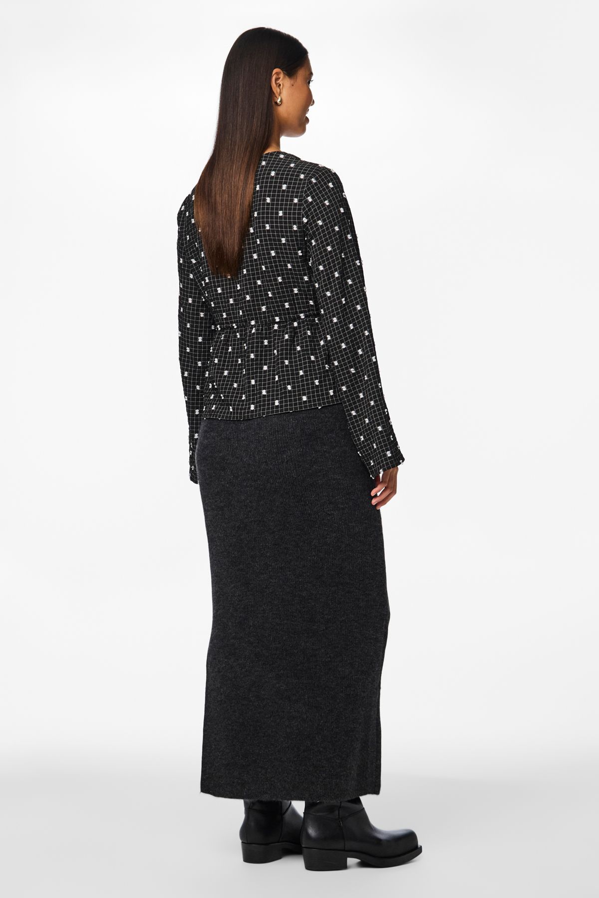 PIECES-Damen Bluse - Offener Ausschnitt, Wov Pl99/Ea1 5