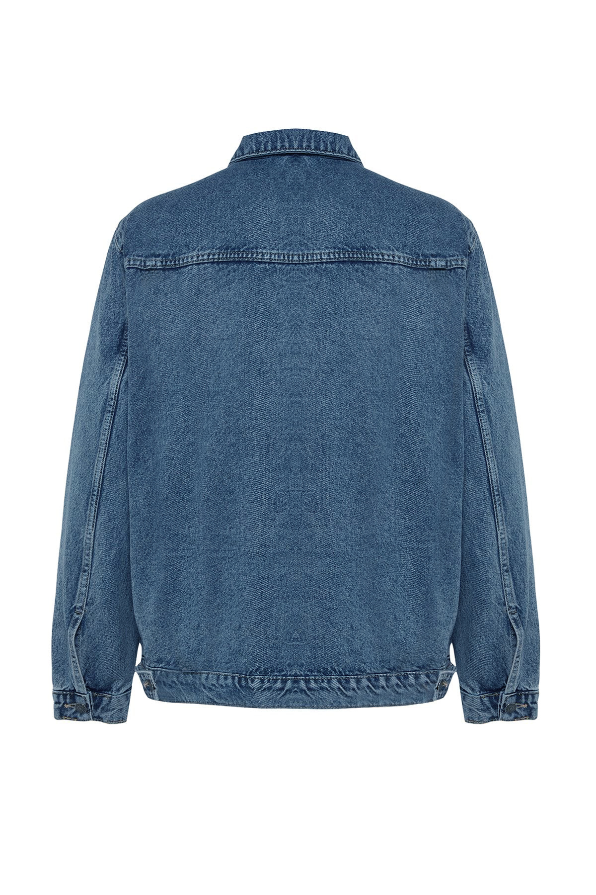 Trendyol Collection-Premium Navy Blue κανονική εφαρμογή Τζιν Τζιν μπουφάν TMNSS23CE00023 9