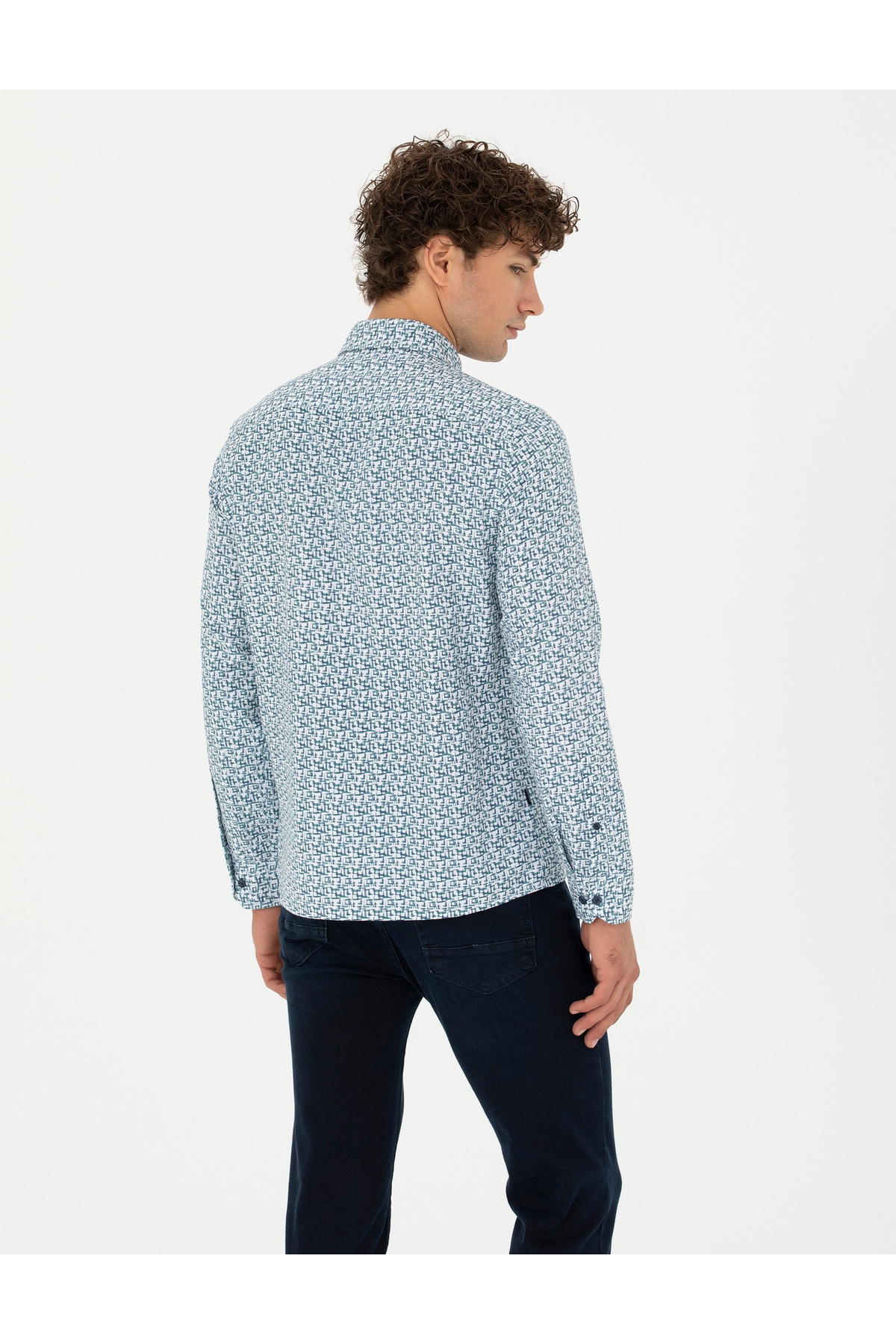 پیراهن مردانه پیر کاردین | 50276025-VR059 Pierre Cardin - Image 5