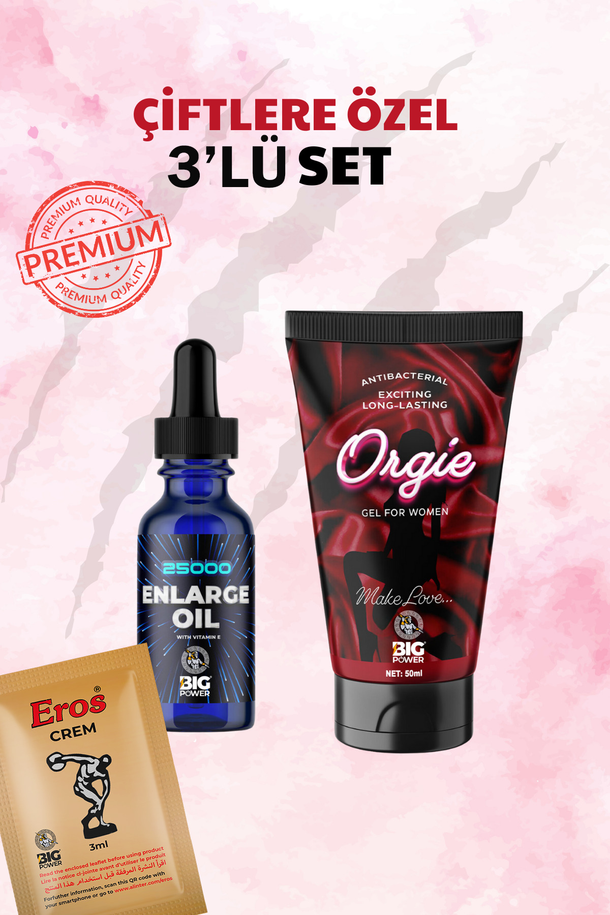 BİG POWER 3LüSet Geciktiricili Krem