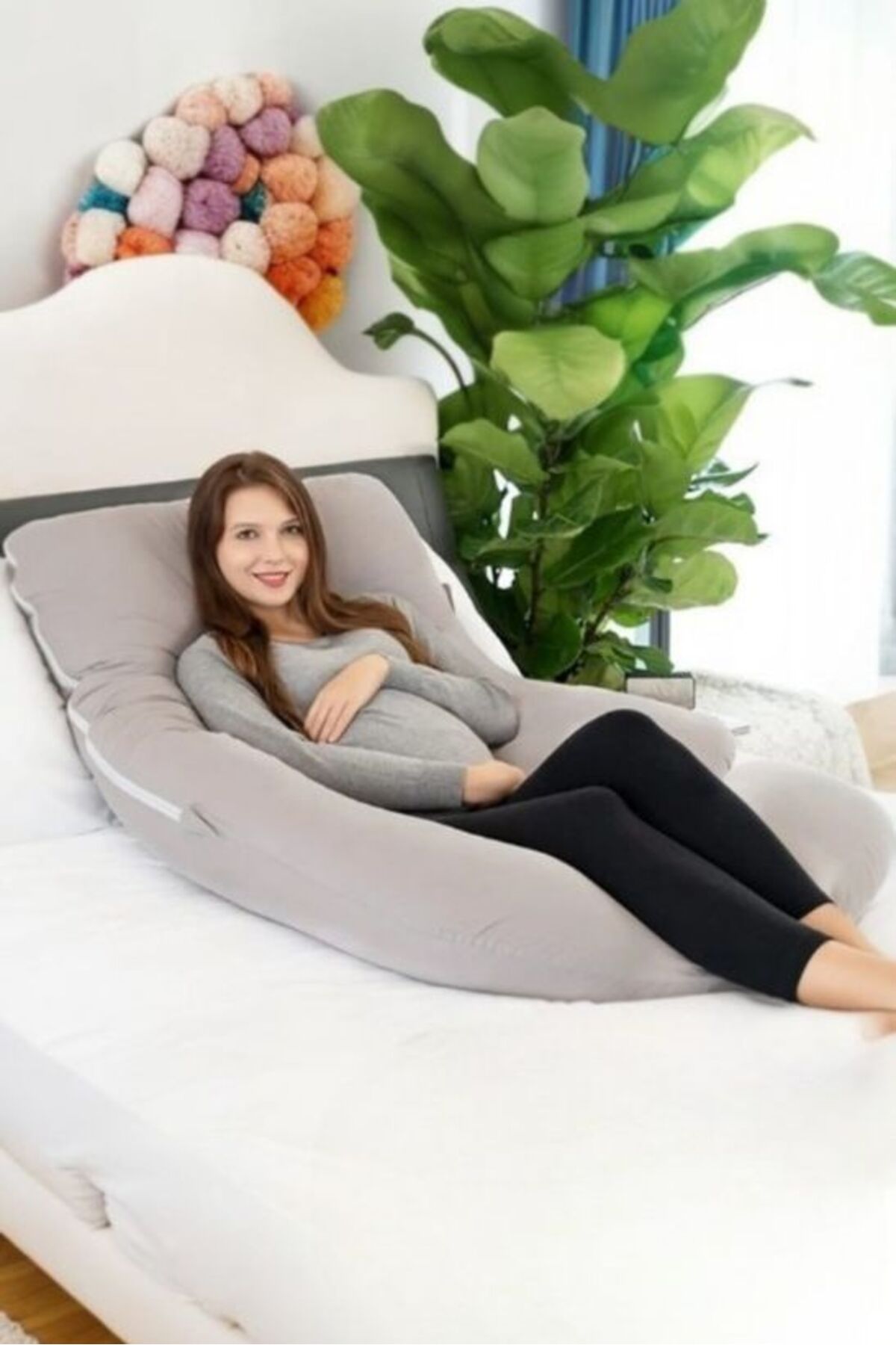 Genel Markalar 1ADET 1 Adet Baş Boyun Sırt Karın Destekli Çıkarılabilir Kılıflı Hamile Yastığı Hamilelik Yastığı Ha fotoğrafı 7 (önizleme)