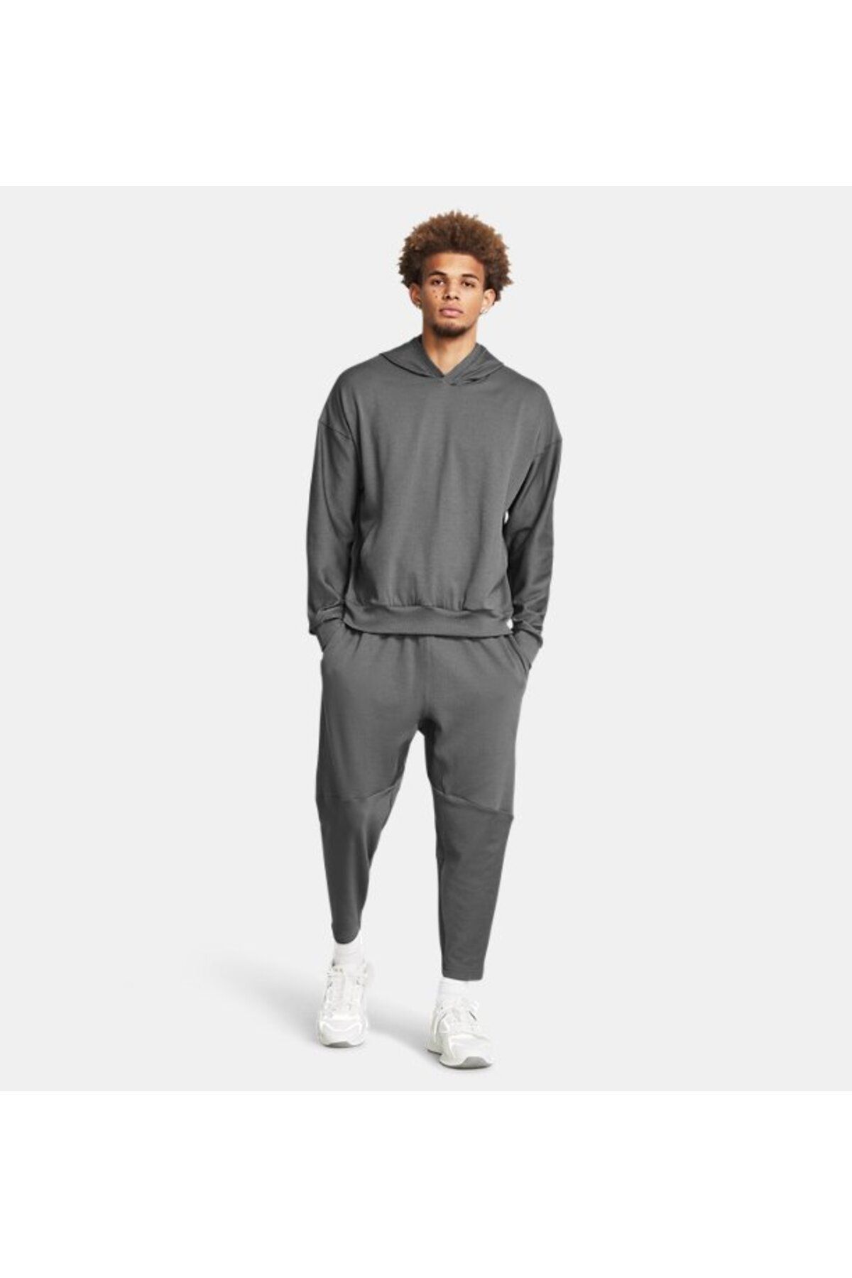 سویشرت ورزشی خاکستری مردانه RIB MALE UA 025 اورجینال Under Armour