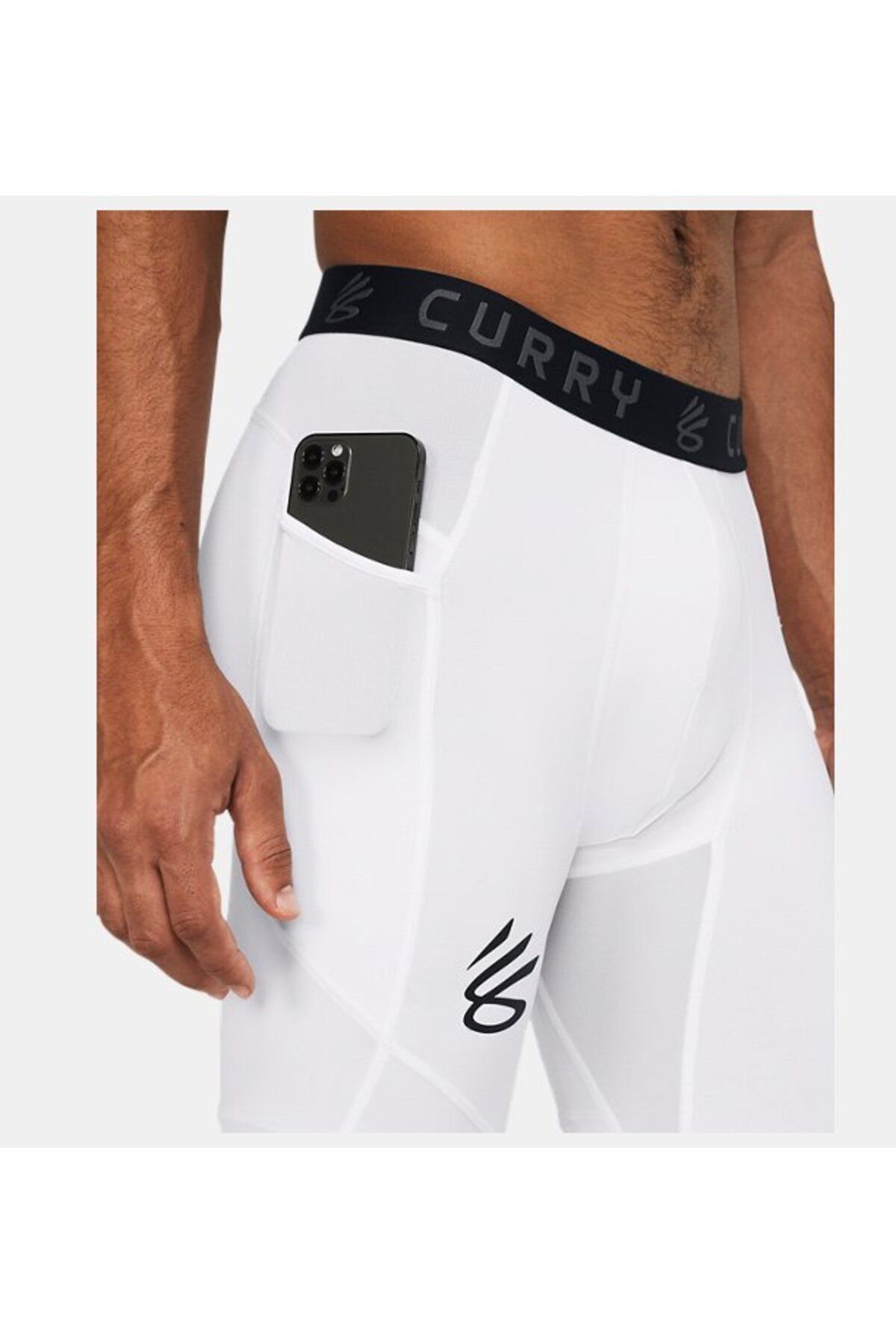 لگ ورزشی سفید مردانه نام تجاری UA 3 4 تنگ 100 Under Armour