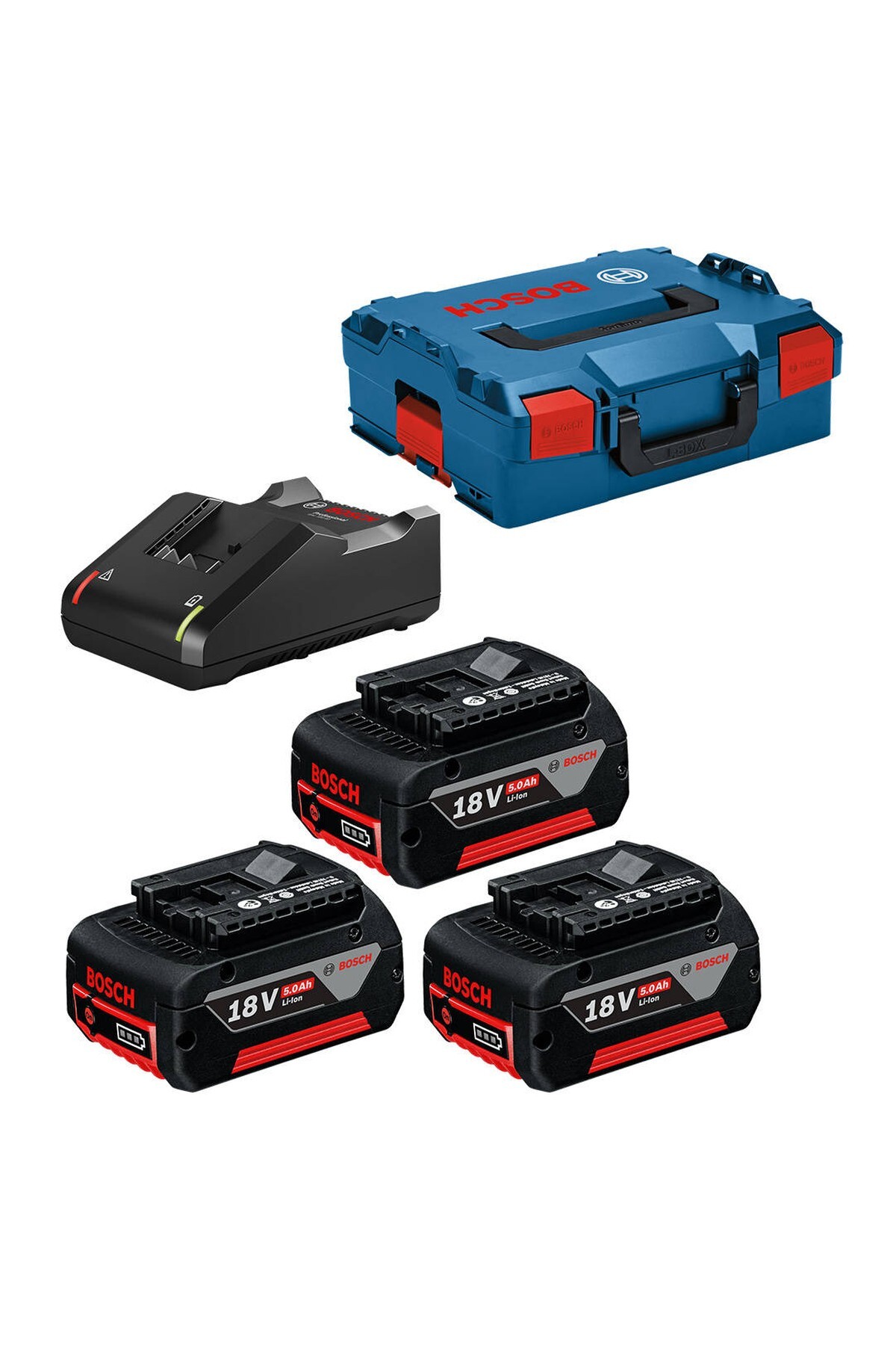 GBA 18V 5.0Ah(3x) + GAL 18-40 CV L-Boxx Starter Kit - 0615990L3T