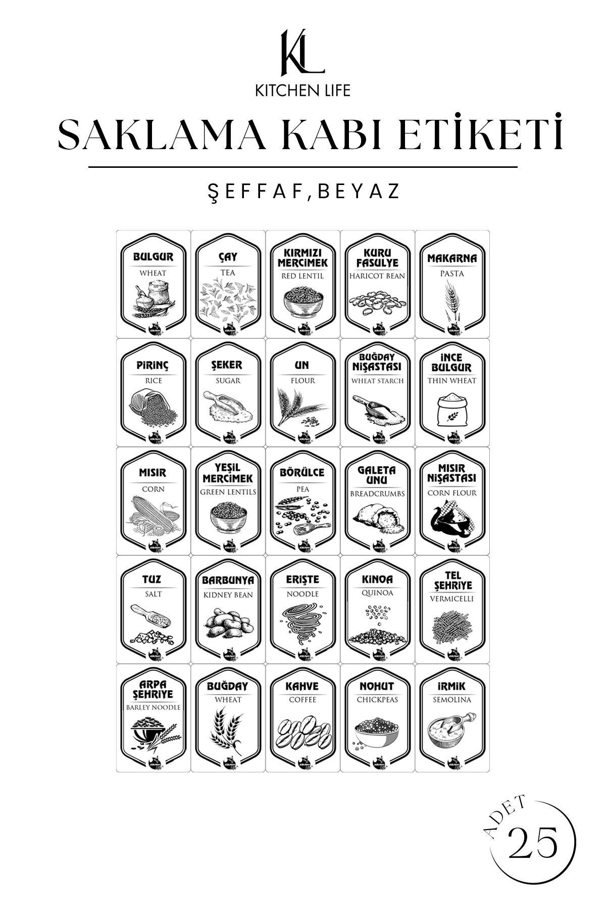 Kitchen Life-Modernity Square Food Storage Container Set of 32 with Labels (1750ml X10 - 1200ml X10 - 550ml X6 - 400 X6) 6