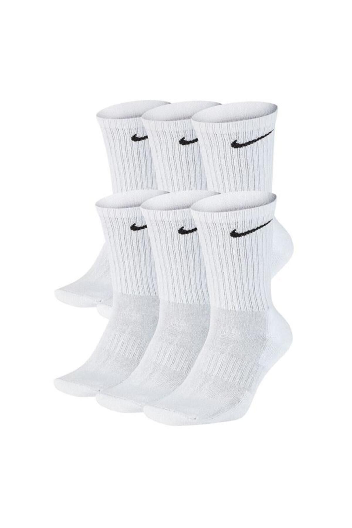 STD Everyday Cushion Crew Socks Sx7666-100 Classic Nike