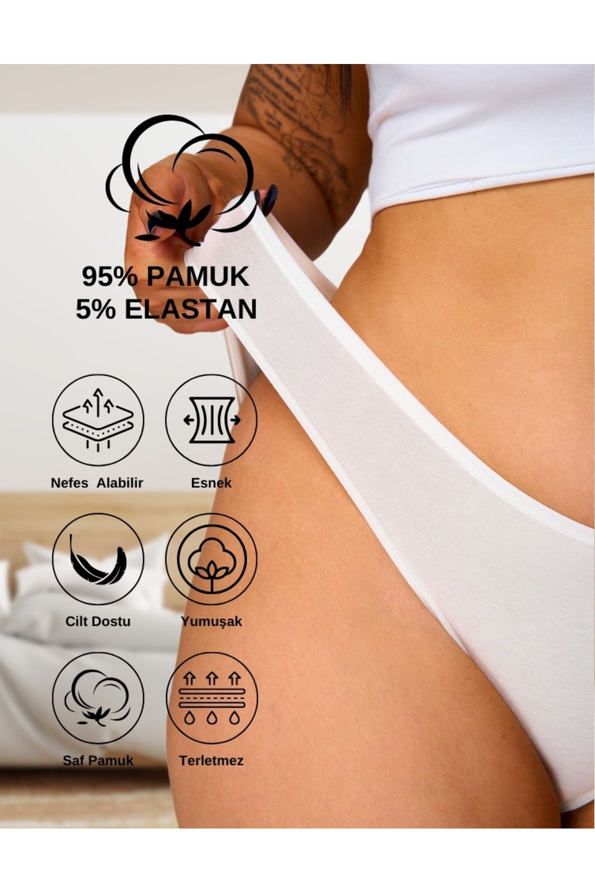 ALYA UNDERWEAR-Cat Printed Waterway Elastic Γυναικεία κιλότα μπικίνι-7 Συσκευασία 3