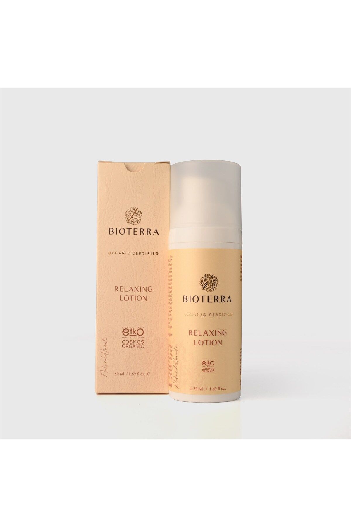 لوسیون ارگانیک آرامش بخش 50 میلی لیتر (تامانو، جینکو بیلوبا، نارگیل، کافور) Bioterra