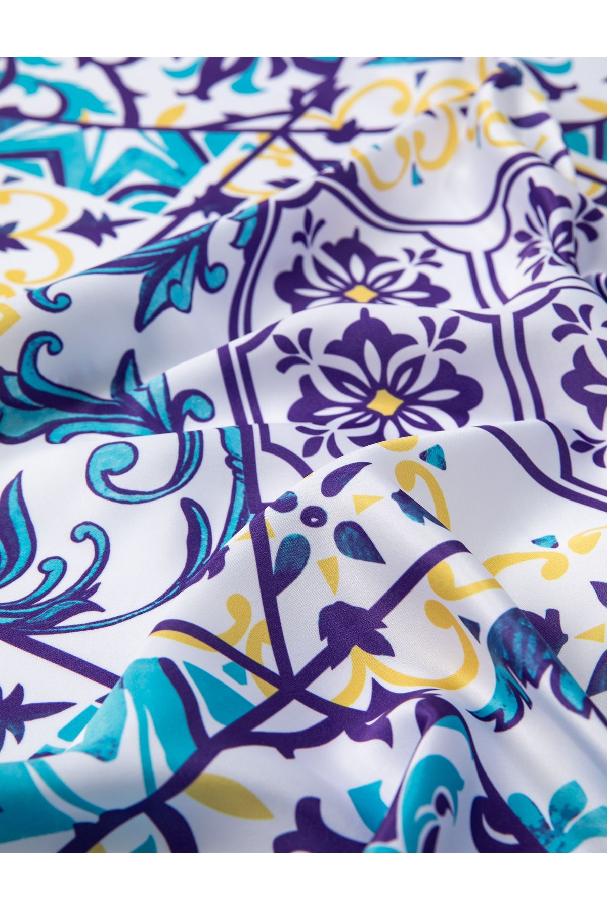 Koton-Bandana mit Blumenmuster, glänzend 3
