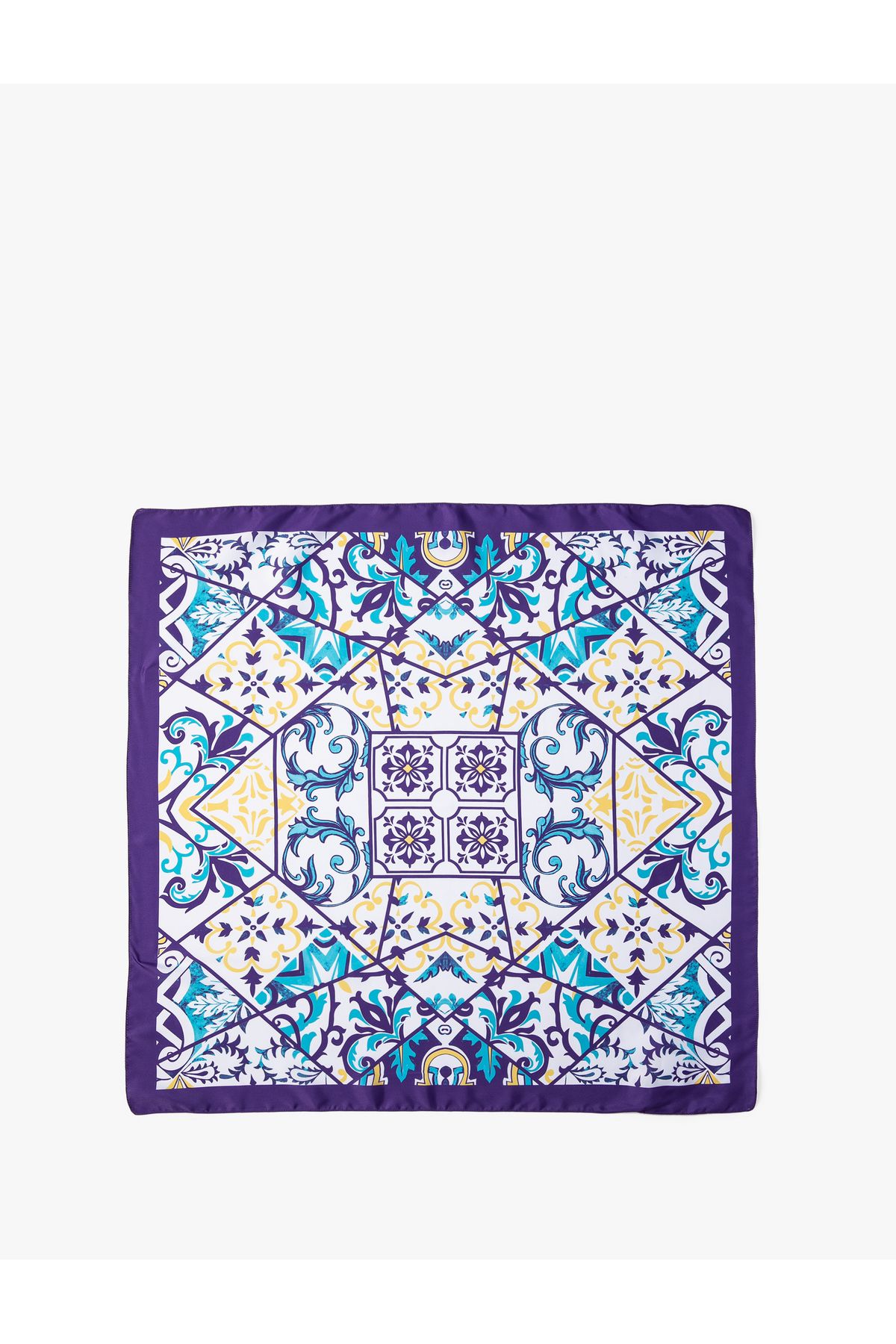 Koton-Bandana mit Blumenmuster, glänzend 2