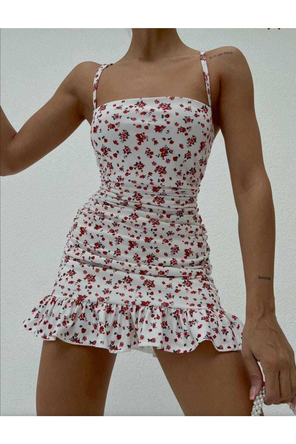 vêtements pour femmes mini robe croustillante à motifs floraux