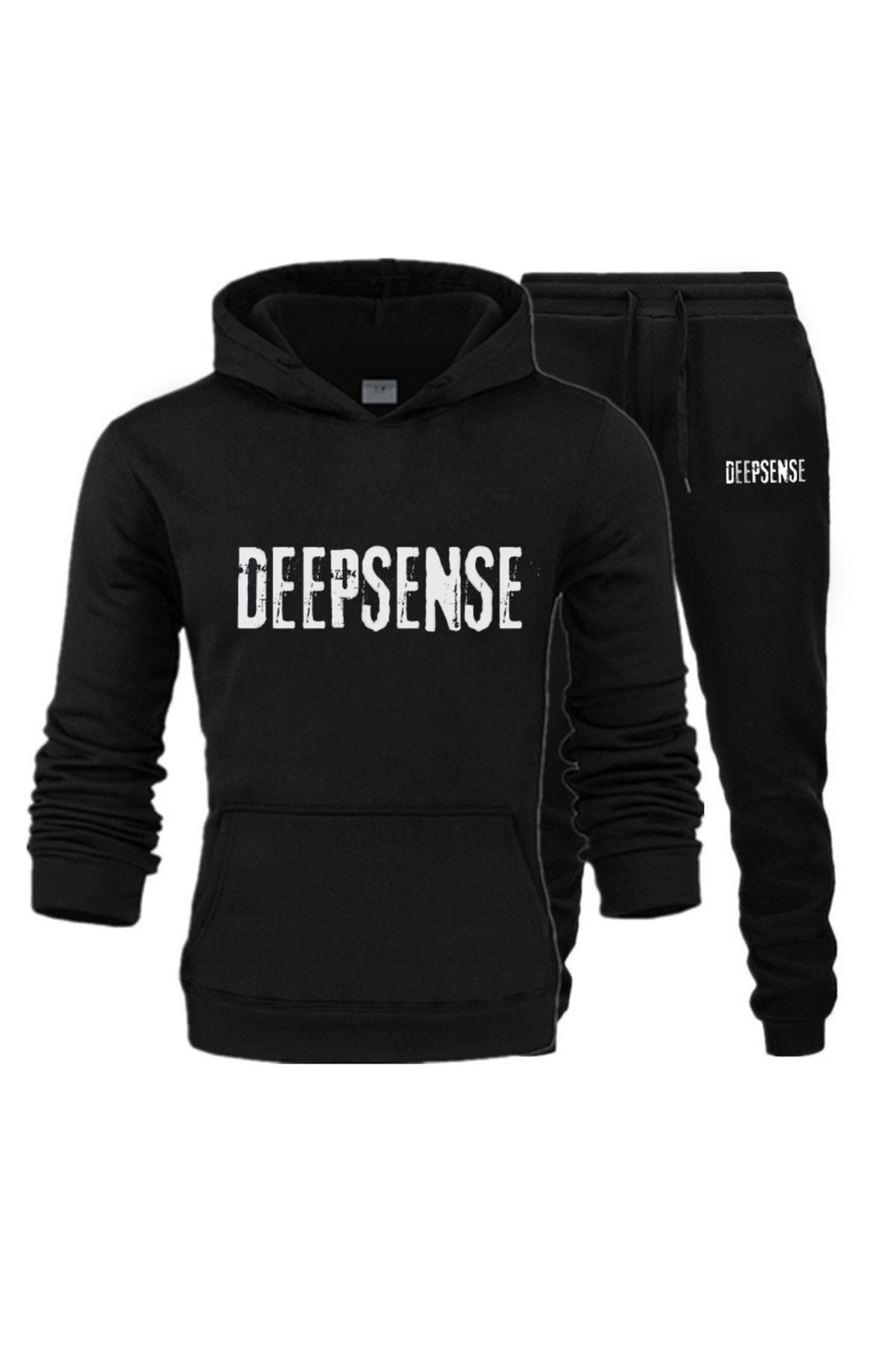 DEEPSENCE-طقم شتوي رجالي - سويت شيرت وبنطال رياضي، كاجوال يومي من القطن 1