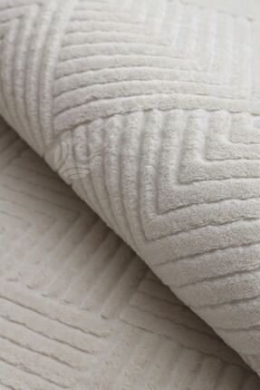 Dijidekor Avangard Halı Pramit Krem Salon Koridor Antre Mutfak Halısı Silineb...