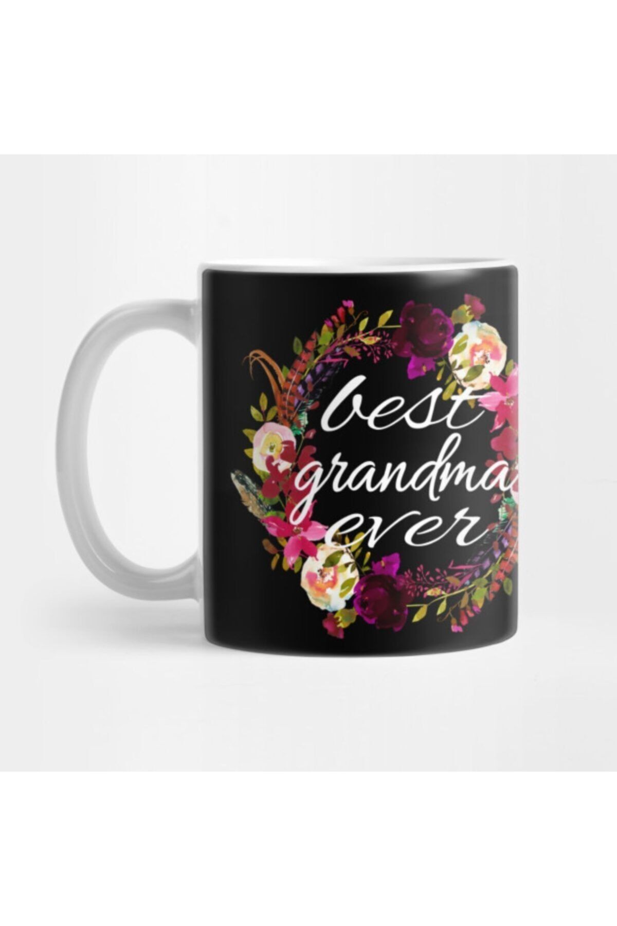 Best Grandma Ever Gift Tribal Bojo Floral Wreath Awesome Mug