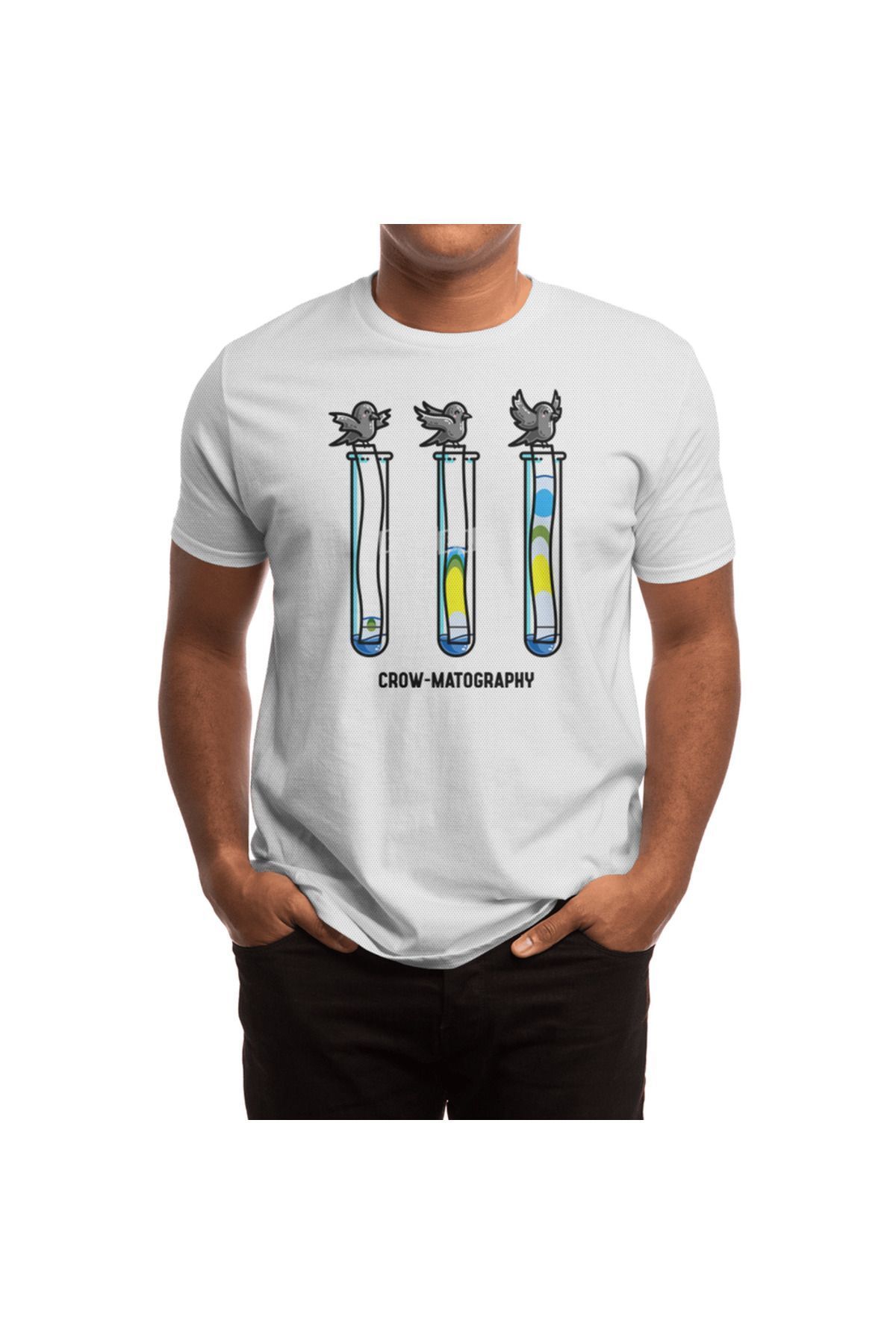 Fizello-Chemistry Chromatography Pin - Men's and Women's White T-Shirt 2