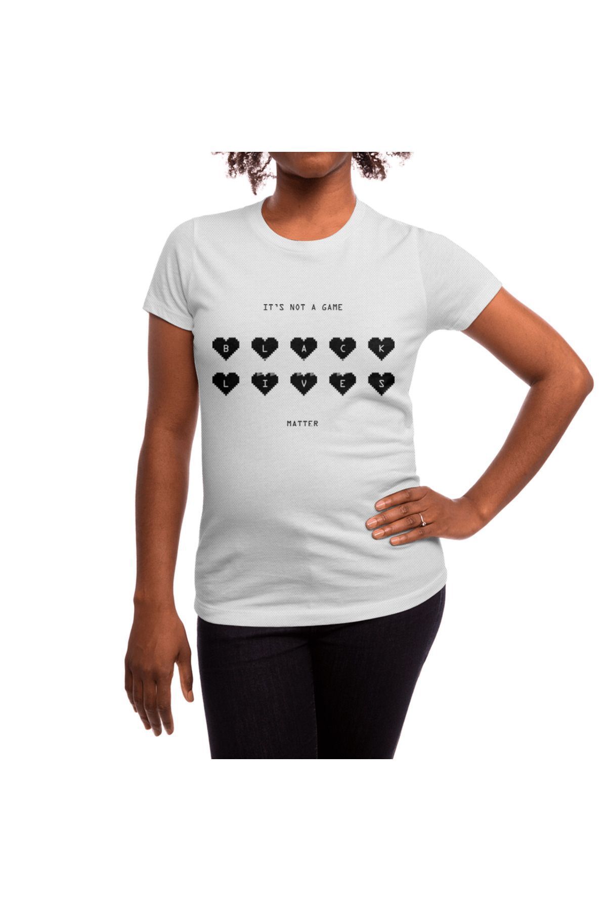 Fizello-It's Not A Game - Black Lives Matter (3η έκδοση) Λευκό μπλουζάκι Unisex 5