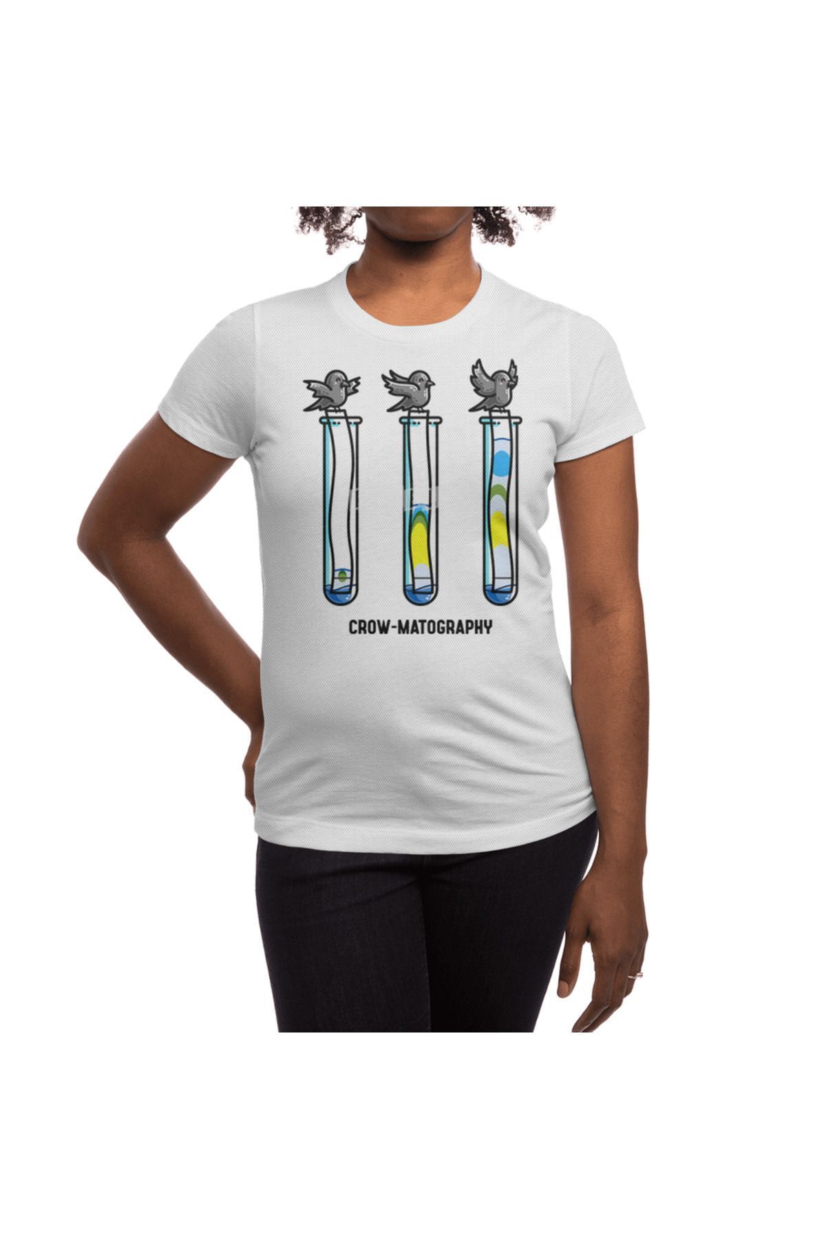 Fizello-Chemistry Chromatography Pin - Men's and Women's White T-Shirt 3