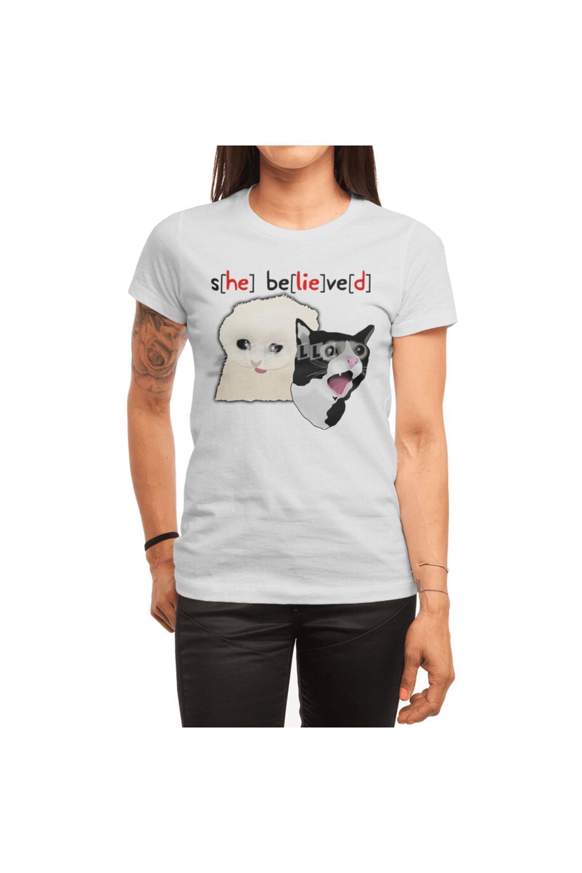 Fizello 14 Year Old Girl Sbeve Cat Meme Erkek Ti ort Kad n Ti ort Unisex Beyaz T shirt Fiyat Yorumlar Trendyol