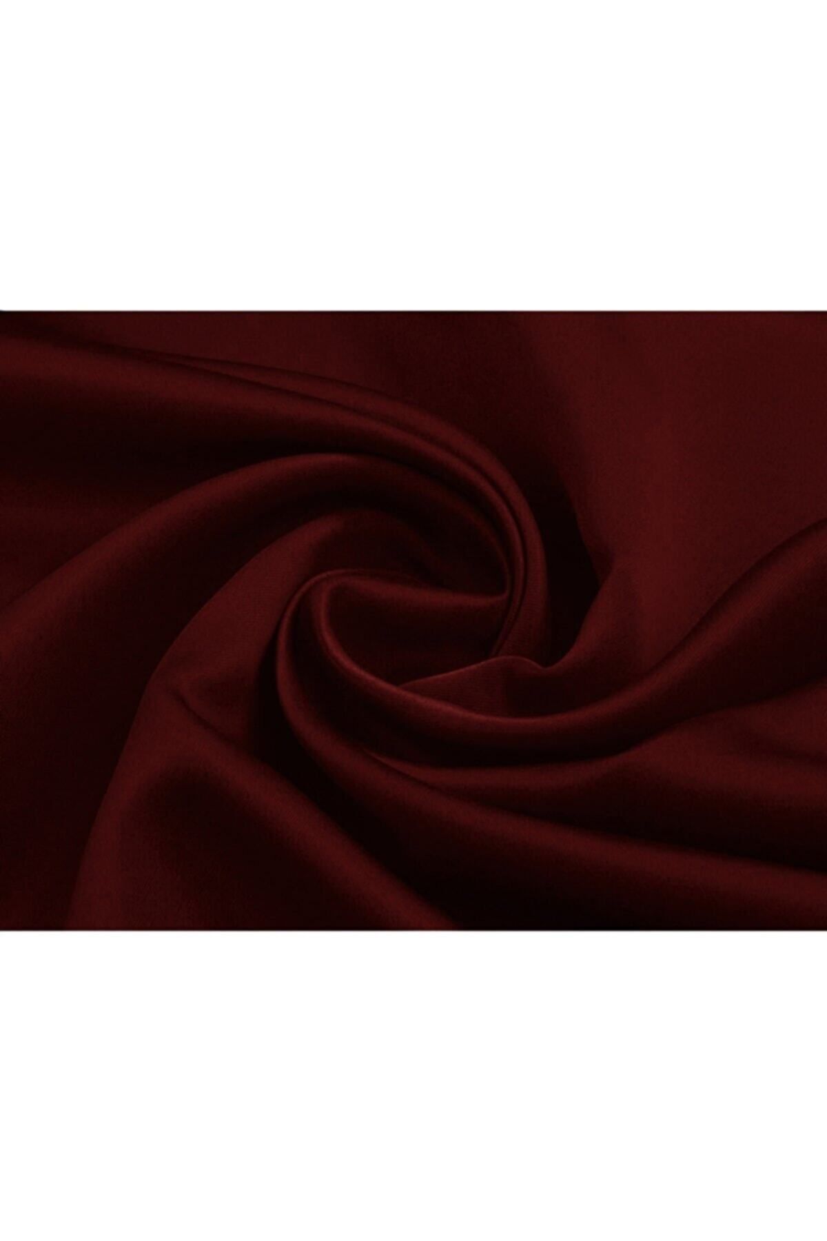 İ.D İpek Dokuma-Burgundy Thermal Light Proof Blackout Blackout Sunshade Curtain (En X Boy) 3
