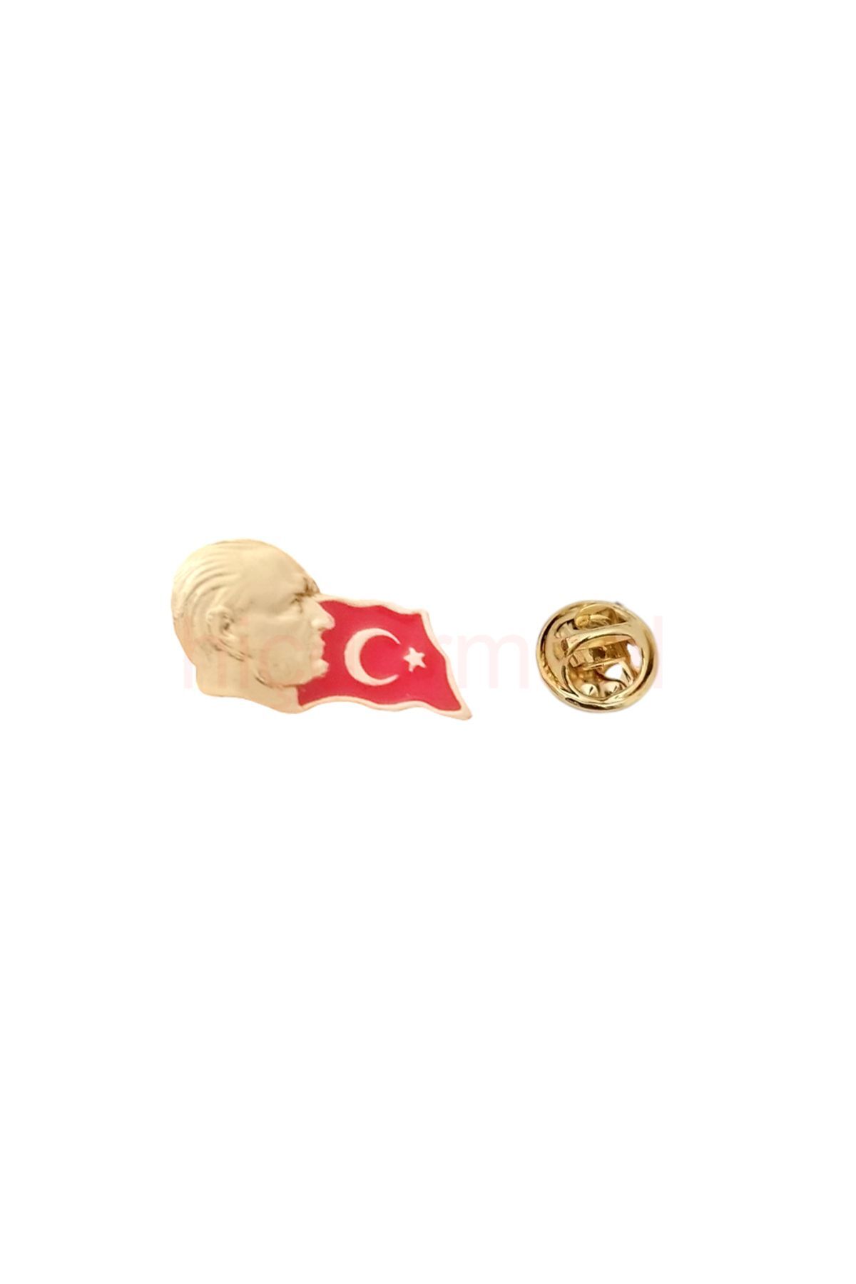 Atatürk Profile Turkish Flag Lapel Badge 1 Piece
