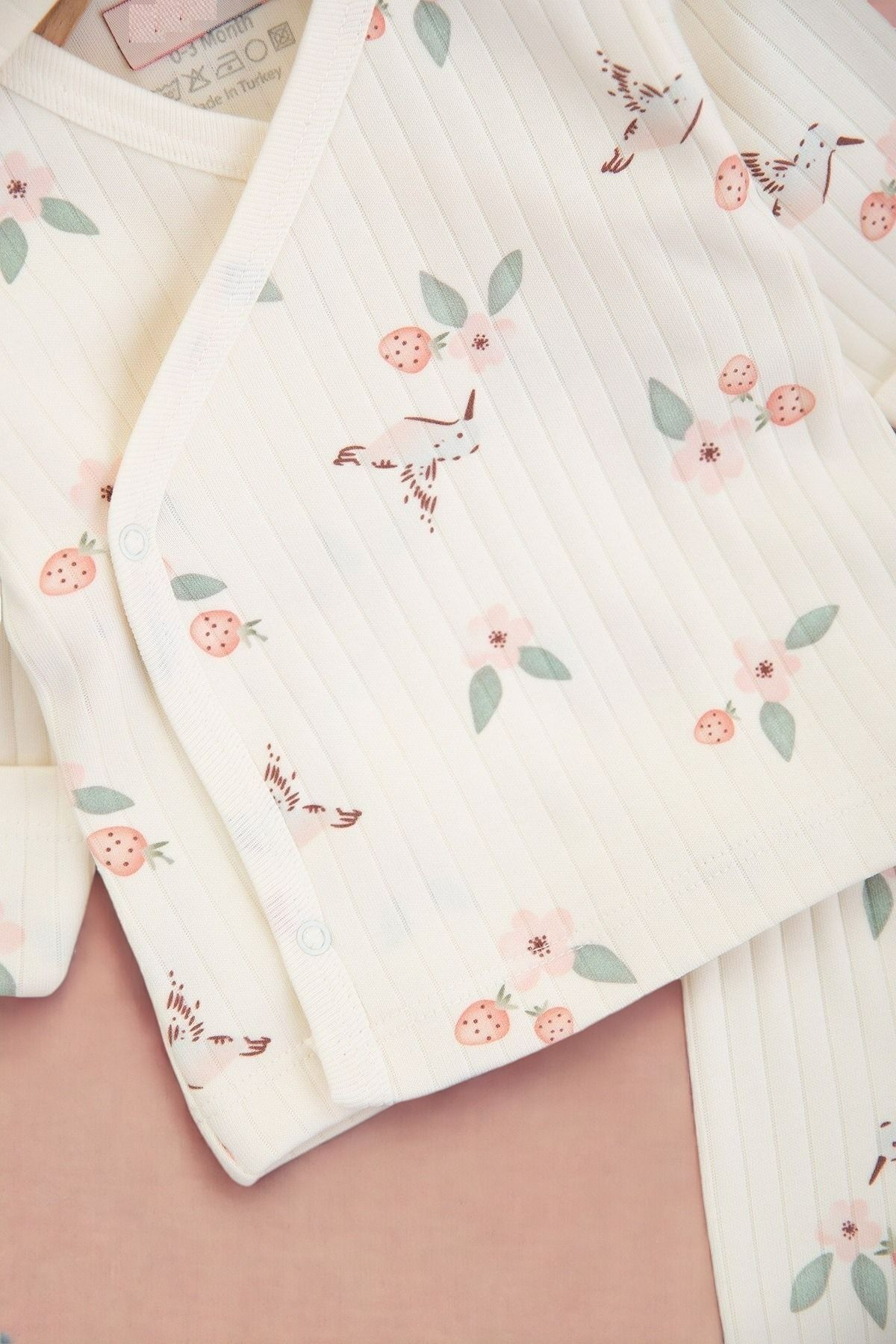 ست نوزادی پسرانه – دخترانه سفید voyyo kids baby | R600 اورجینال - تصویر 4