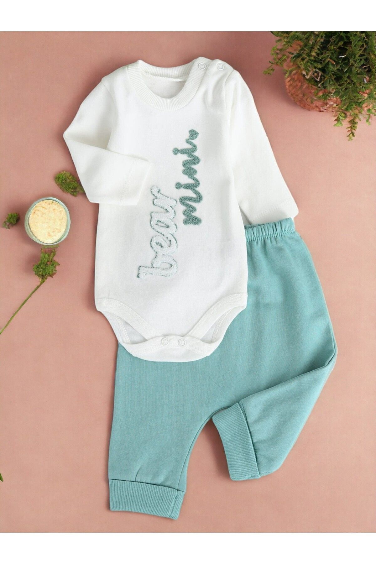 ست نوزادی پسرانه سبز voyyo kids baby | R413 اورجینال - تصویر 4