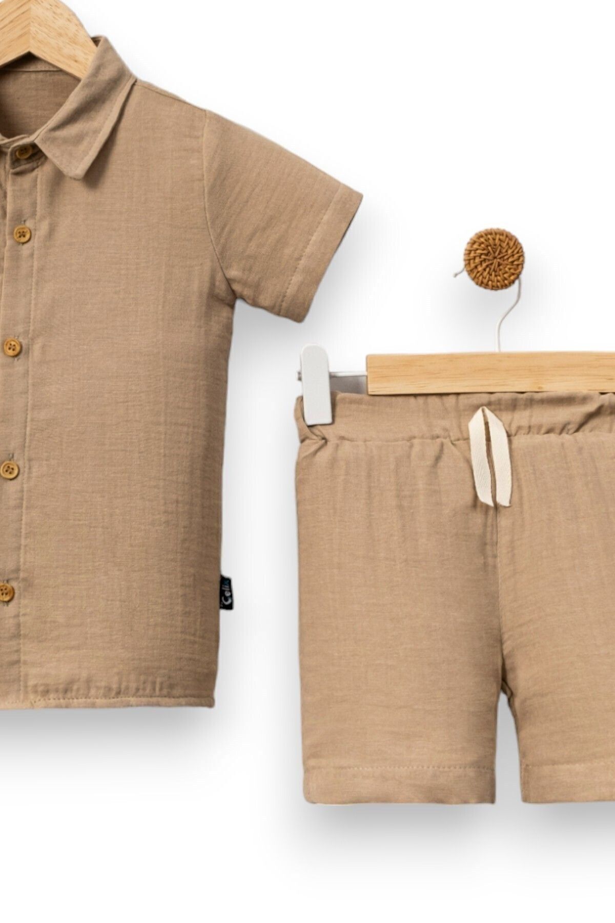 ست نوزادی پسرانه بژ voyyo kids baby | R911-VYTX اورجینال - تصویر 3