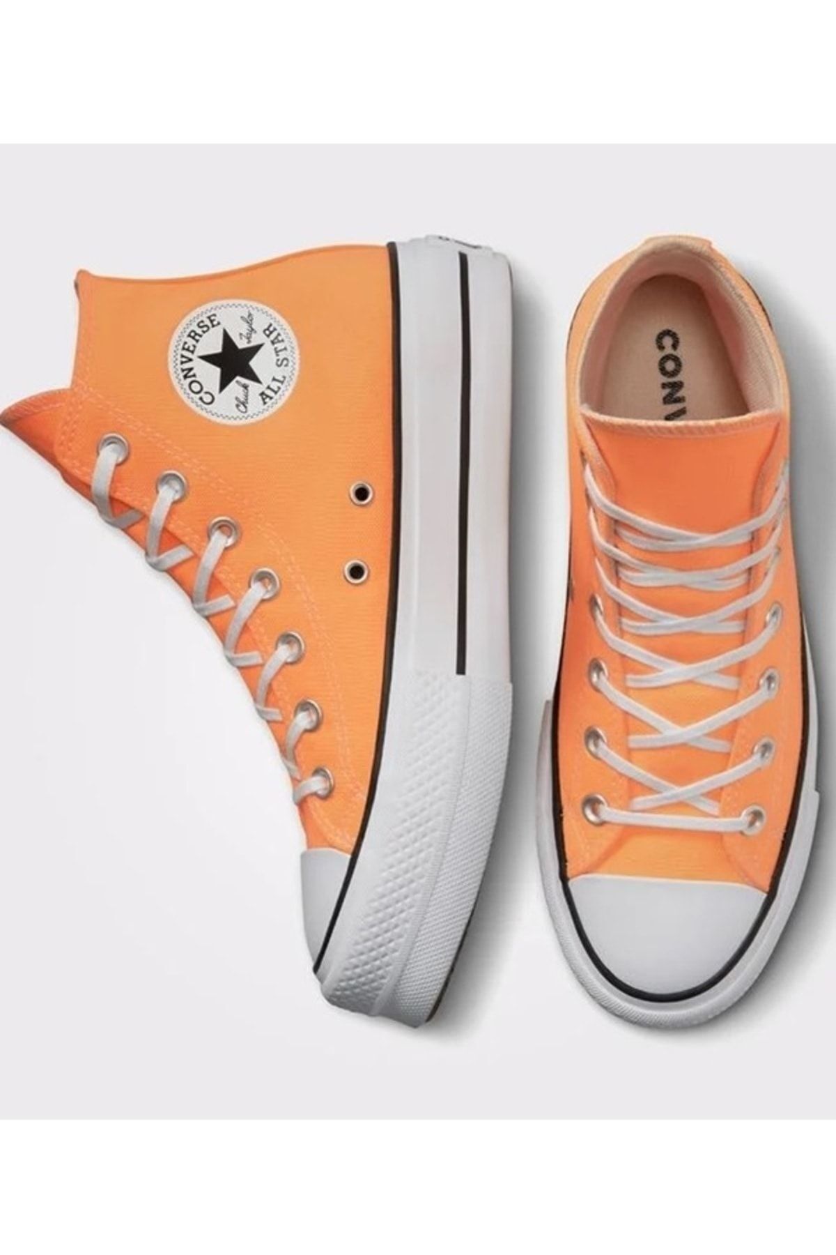 اسنیکر زنانه با پلتفرم تمام استار لیفت Chuck Taylor Converse کانورس اورجینال - تصویر 4
