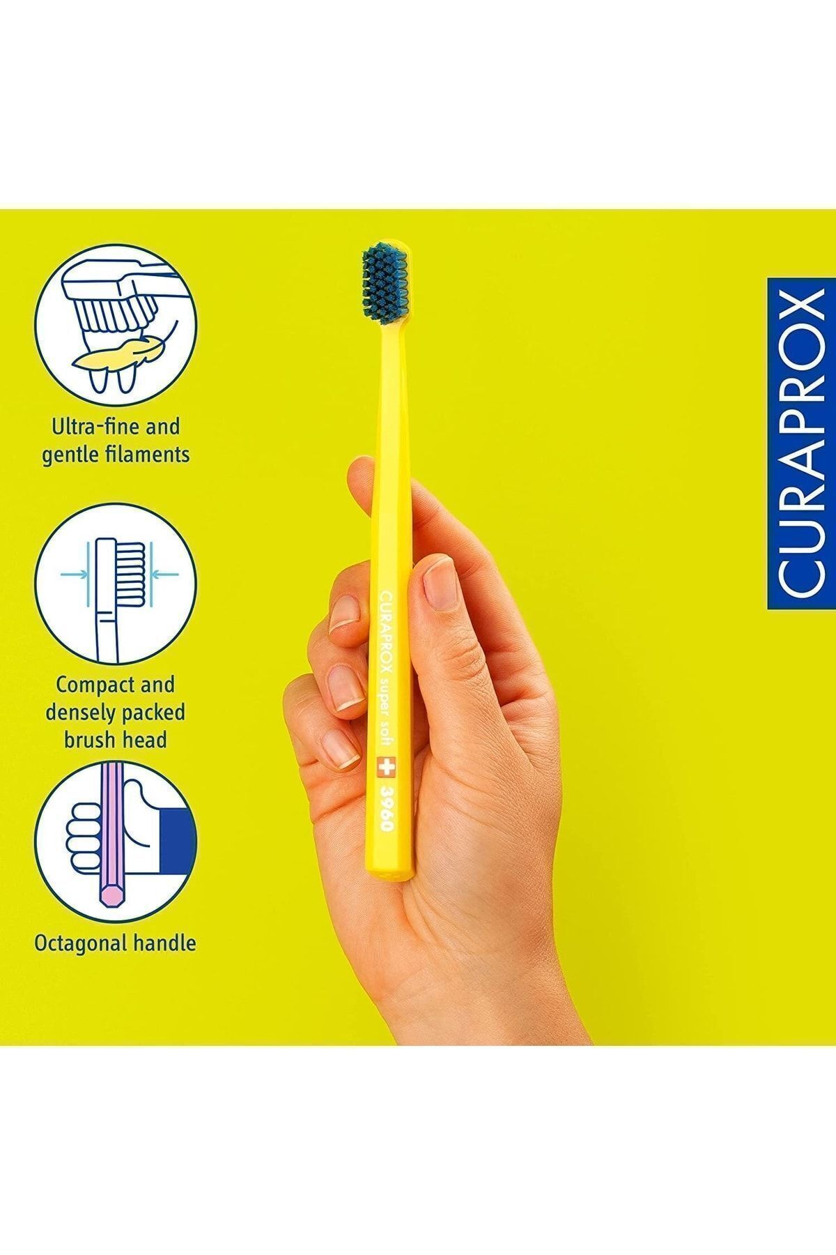 Curaprox-Cs 3960 Super Soft Toothbrush (3 Pieces) 3