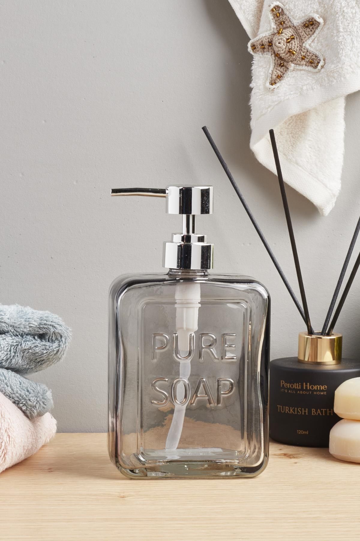 Pure Soap Cam Sıvı Sabunluk