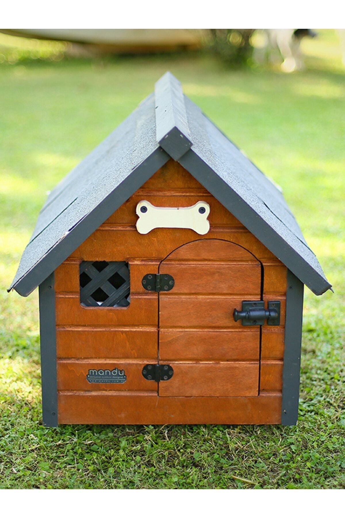 Isı Yalıtımlı Ahşap Kedi-köpek Kulübesi (SMALL) - 3