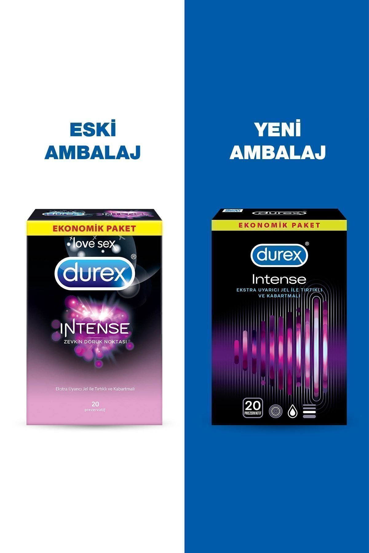 Intense 40'lı Prezervatif + Intense Jel 10ml 8