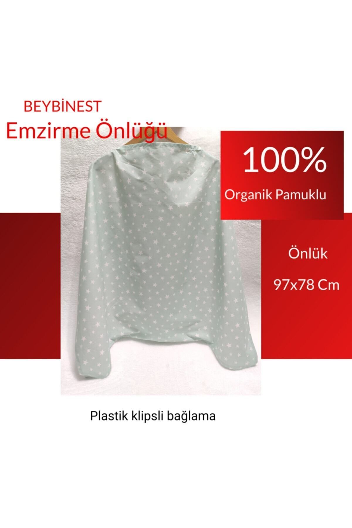 BeybiNest Balenli Emzirme Önlüğü 100x80 Cm Ayarlanabilir Boy Mint Yeşil fotoğrafı 4 (önizleme)