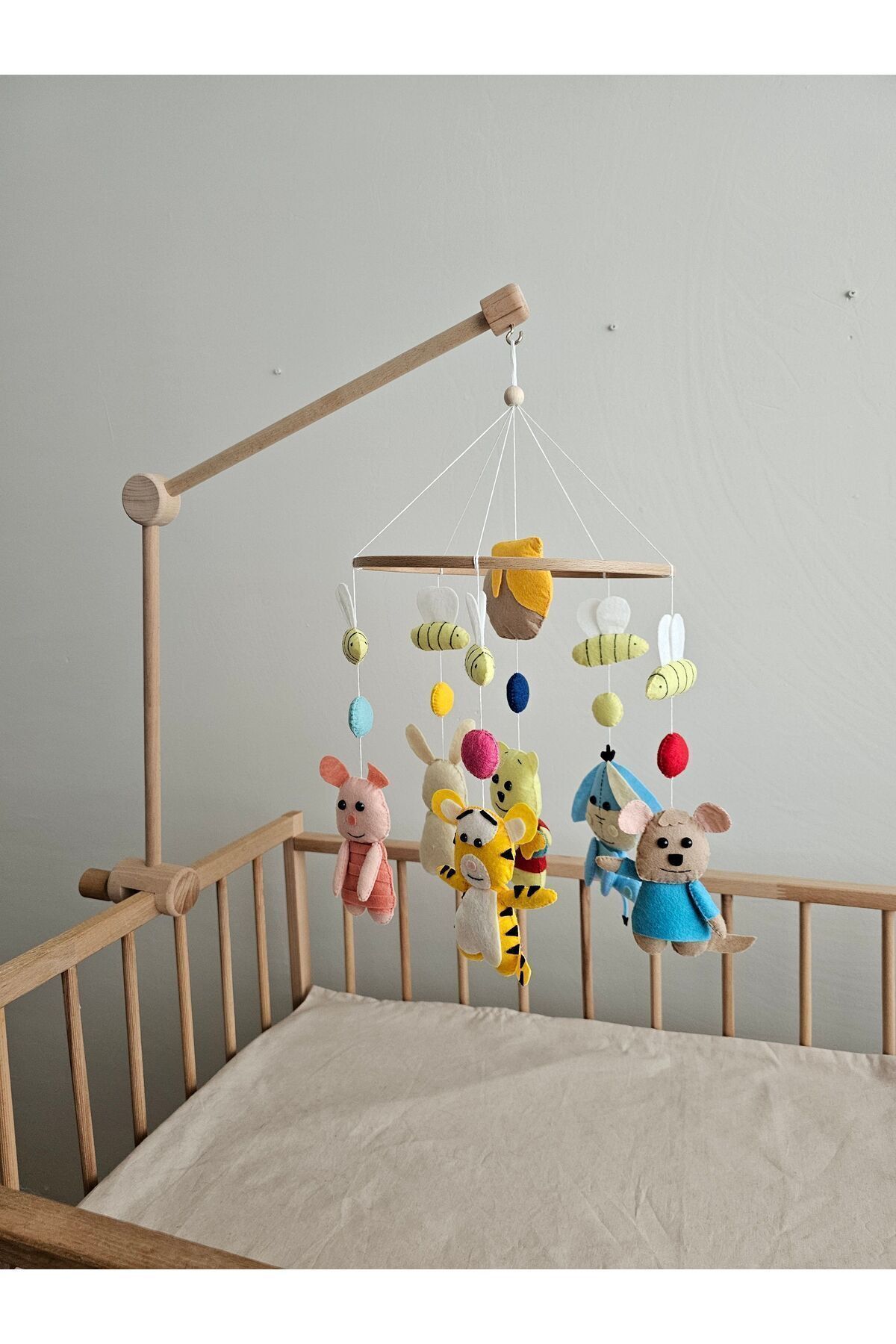 hobiimobiii Dönence (MÜZİKLİ) Bebek beşik süsü Winni the pooh fotoğrafı 6 (önizleme)