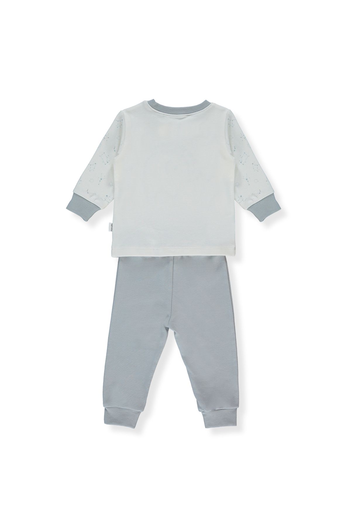 Bebetto-Interlock Gray Pajama Set - Set of 2 F1359 4