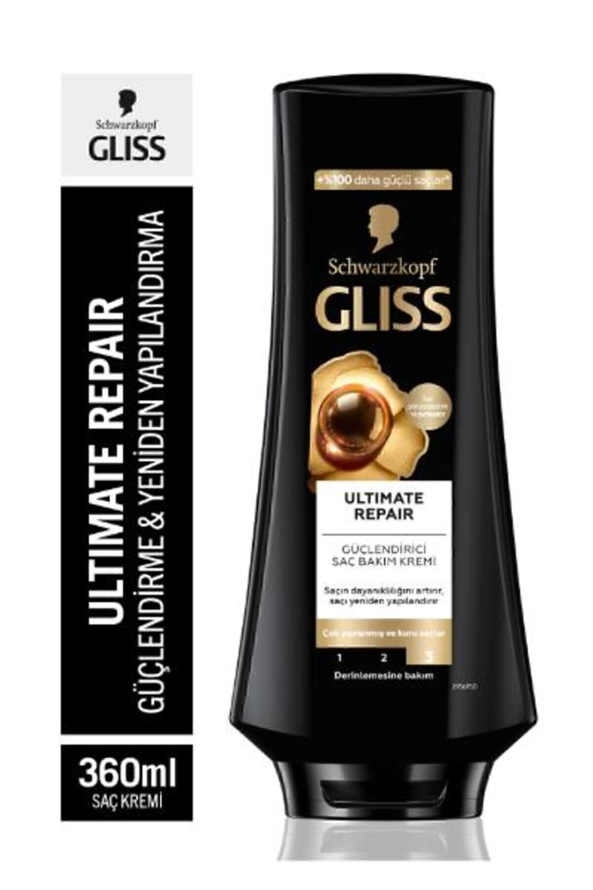 Gliss-Ultimate Repair Shampoo 400ml + Conditioner 360ml 5
