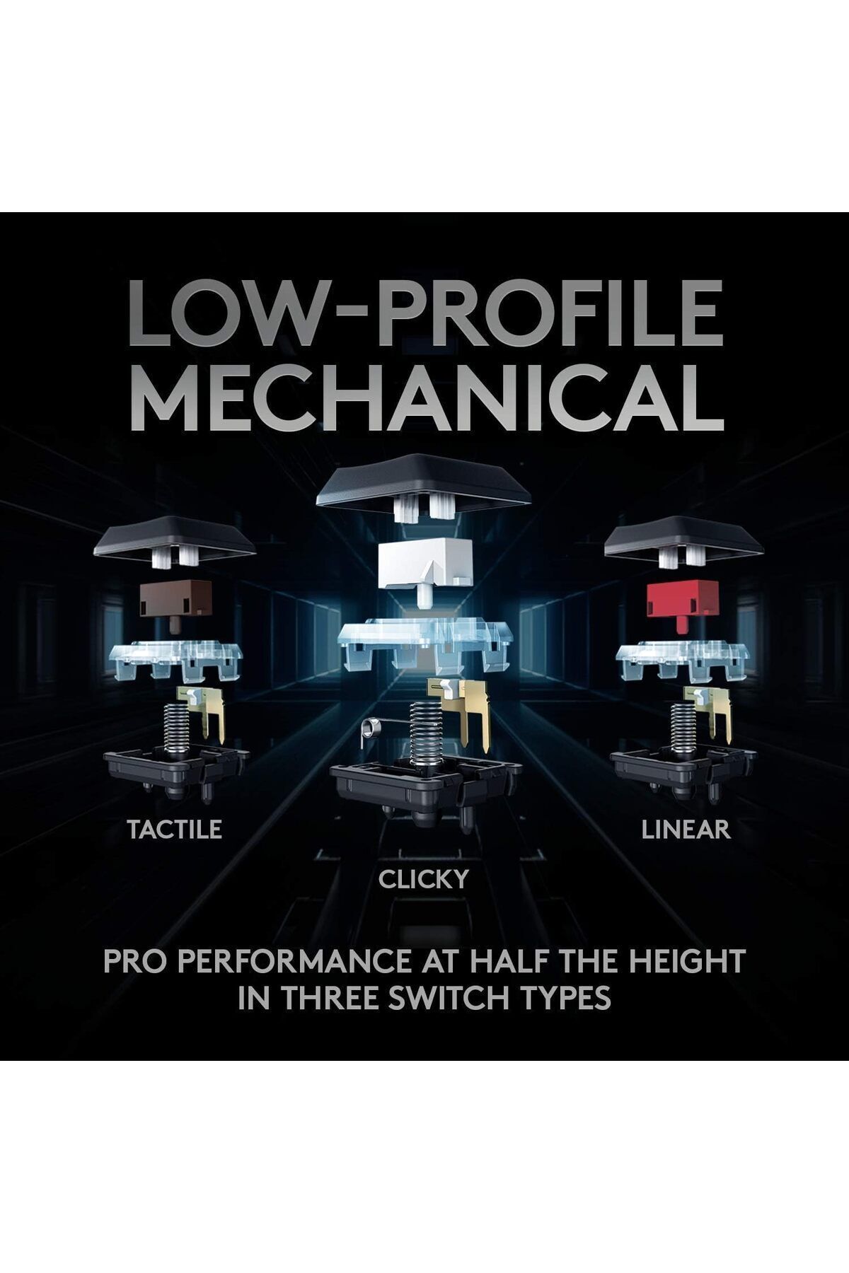logitech-G915 TKL Tenkeyless LIGHTSPEED Wireless RGB Mechanical Gaming Keyboard,Tactile switches 7