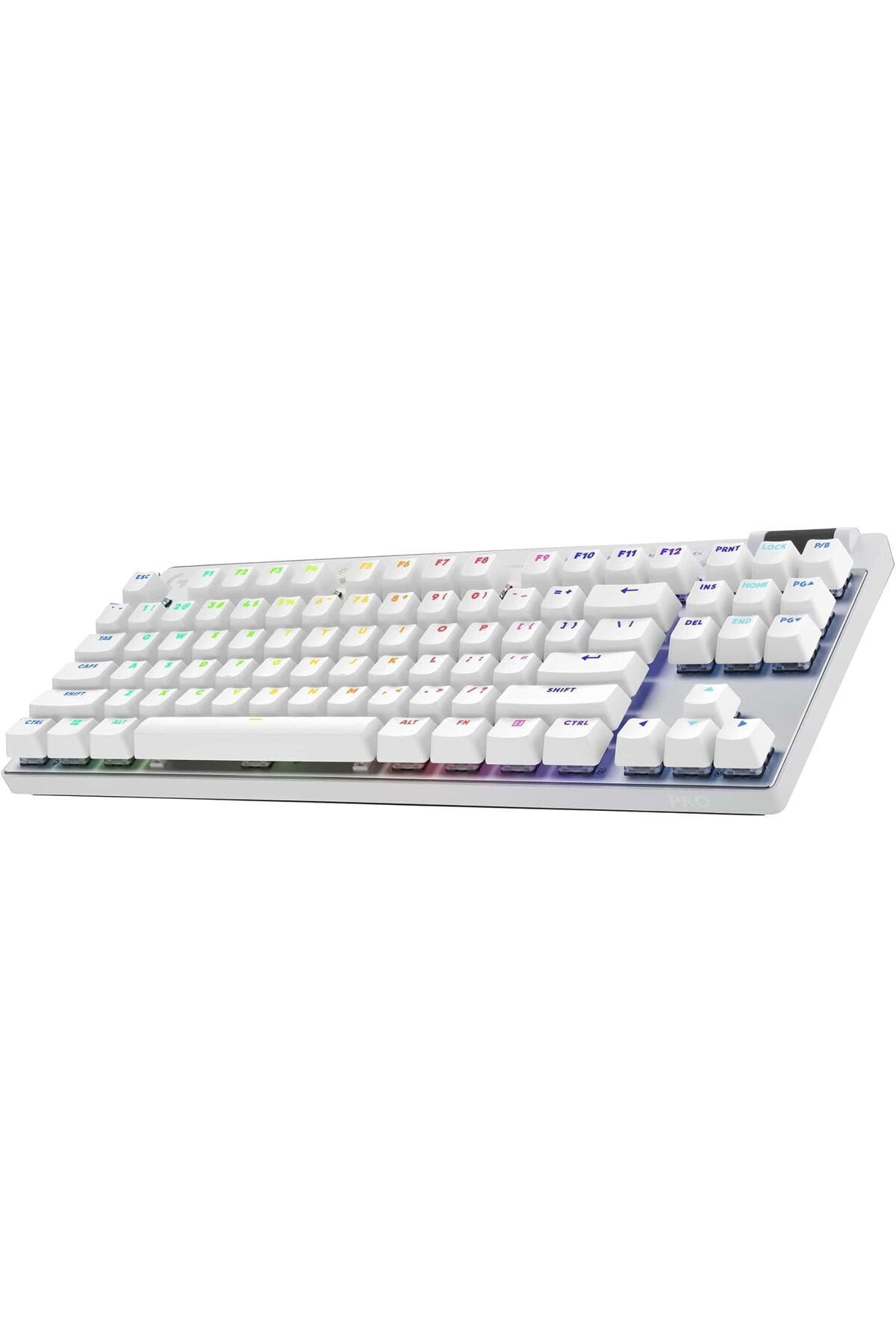 logitech-G PRO X TKL LIGHTSPEED Wireless Gaming Keyboard, Tactile Switches (GX Brown),White 3